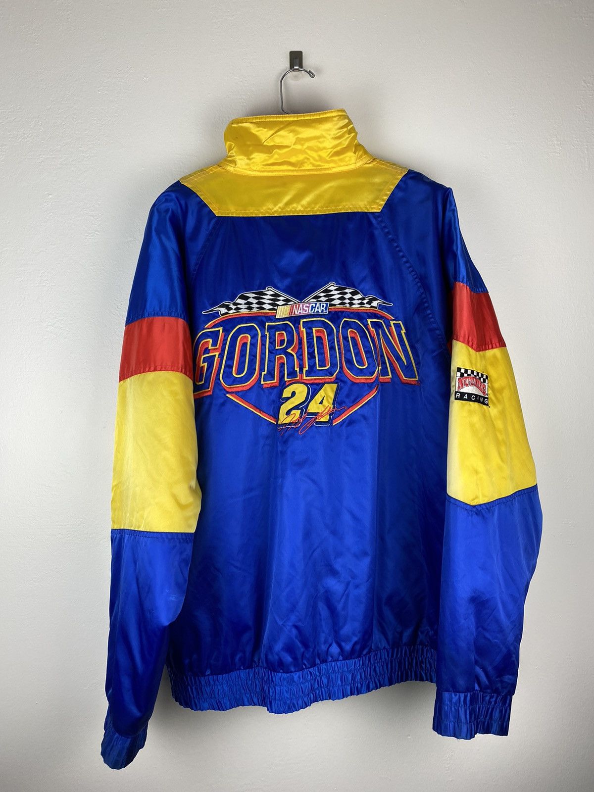 NASCAR Vintage NASCAR Nutmeg Gordon 24 Jacket Race Zip Up Size US L / EU 52-54 / 3 - 4 Thumbnail