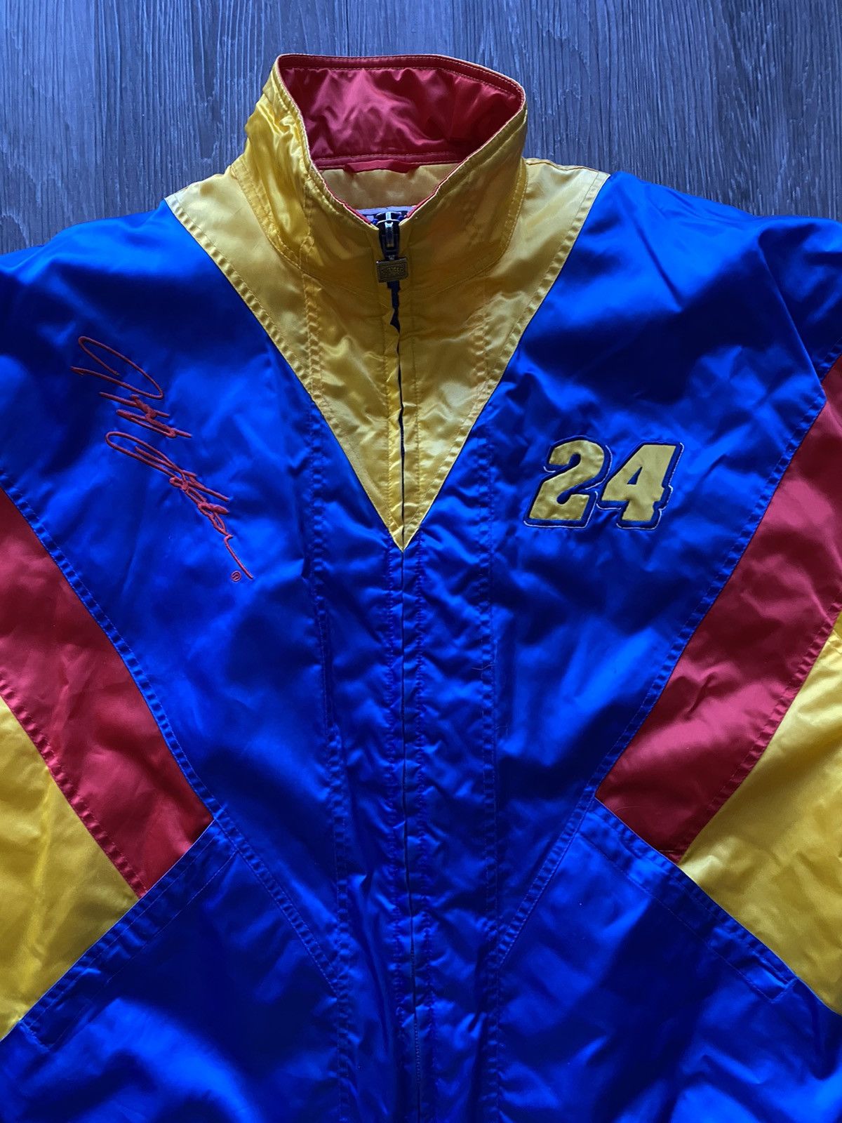 NASCAR Vintage NASCAR Nutmeg Gordon 24 Jacket Race Zip Up Size US L / EU 52-54 / 3 - 7 Thumbnail