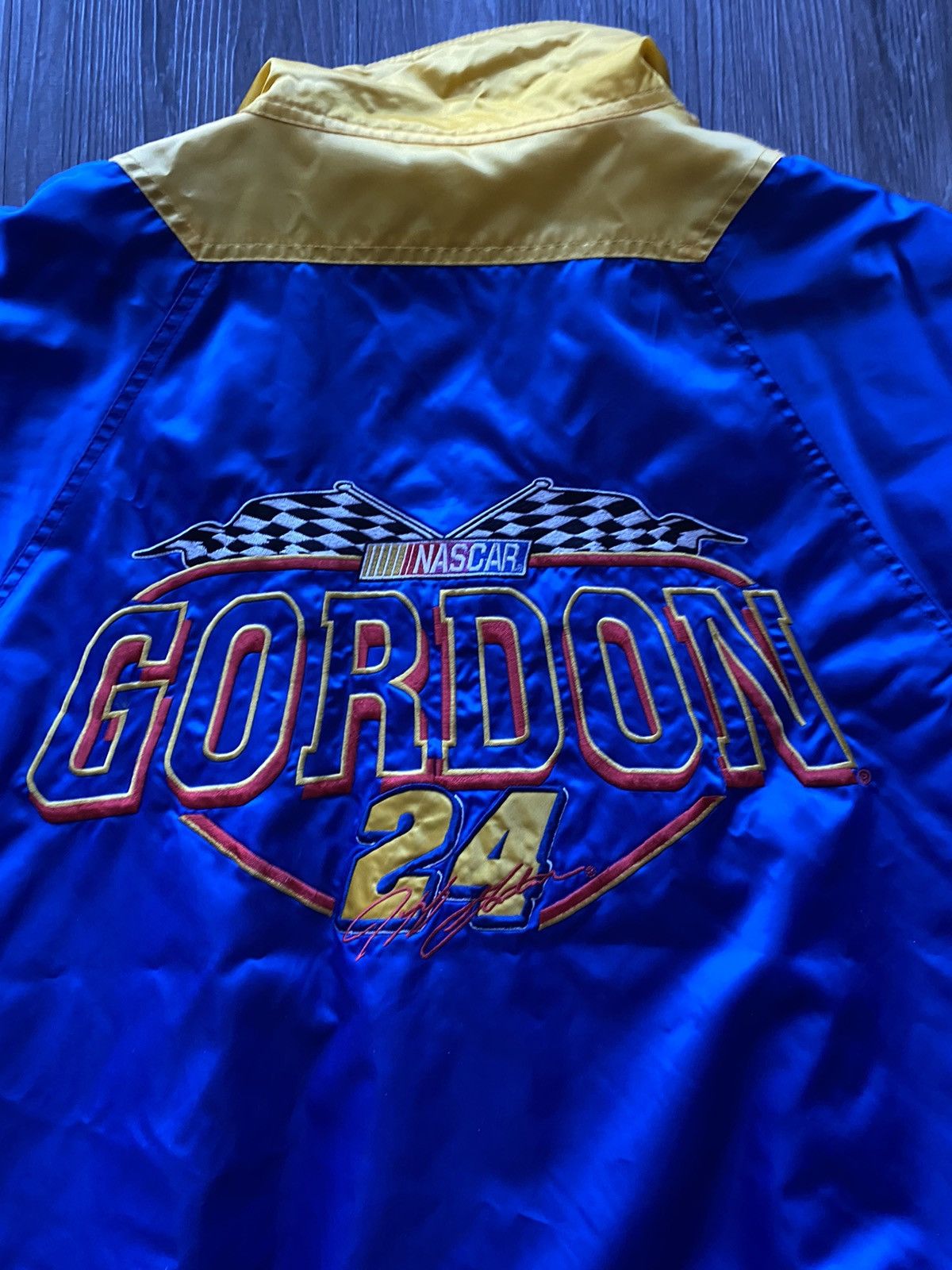 NASCAR Vintage NASCAR Nutmeg Gordon 24 Jacket Race Zip Up Size US L / EU 52-54 / 3 - 14 Thumbnail