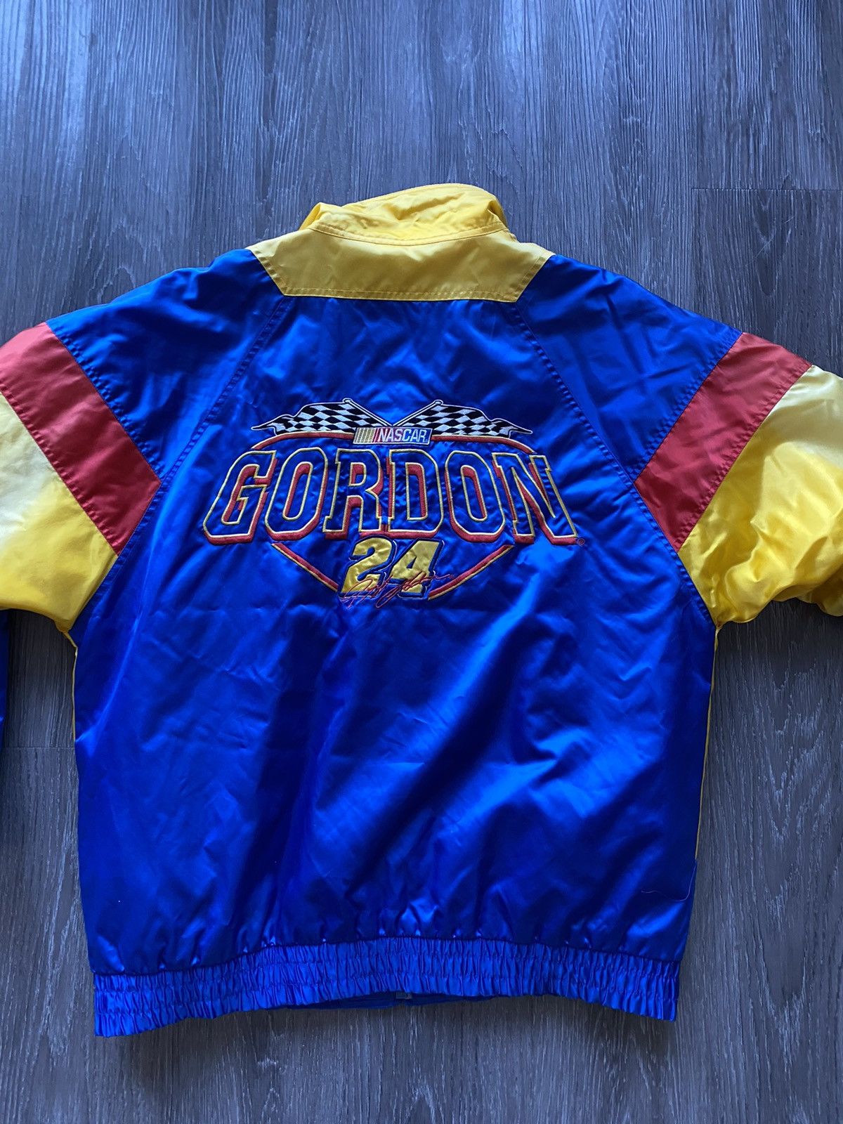 NASCAR Vintage NASCAR Nutmeg Gordon 24 Jacket Race Zip Up Size US L / EU 52-54 / 3 - 13 Thumbnail