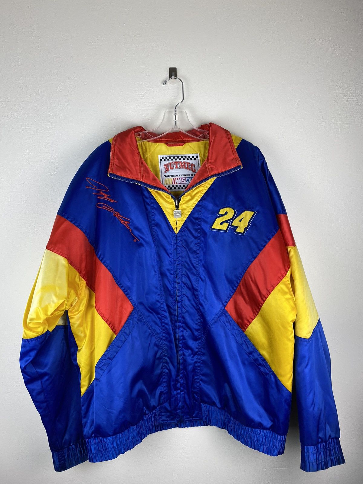 NASCAR Vintage NASCAR Nutmeg Gordon 24 Jacket Race Zip Up Size US L / EU 52-54 / 3 - 1 Thumbnail