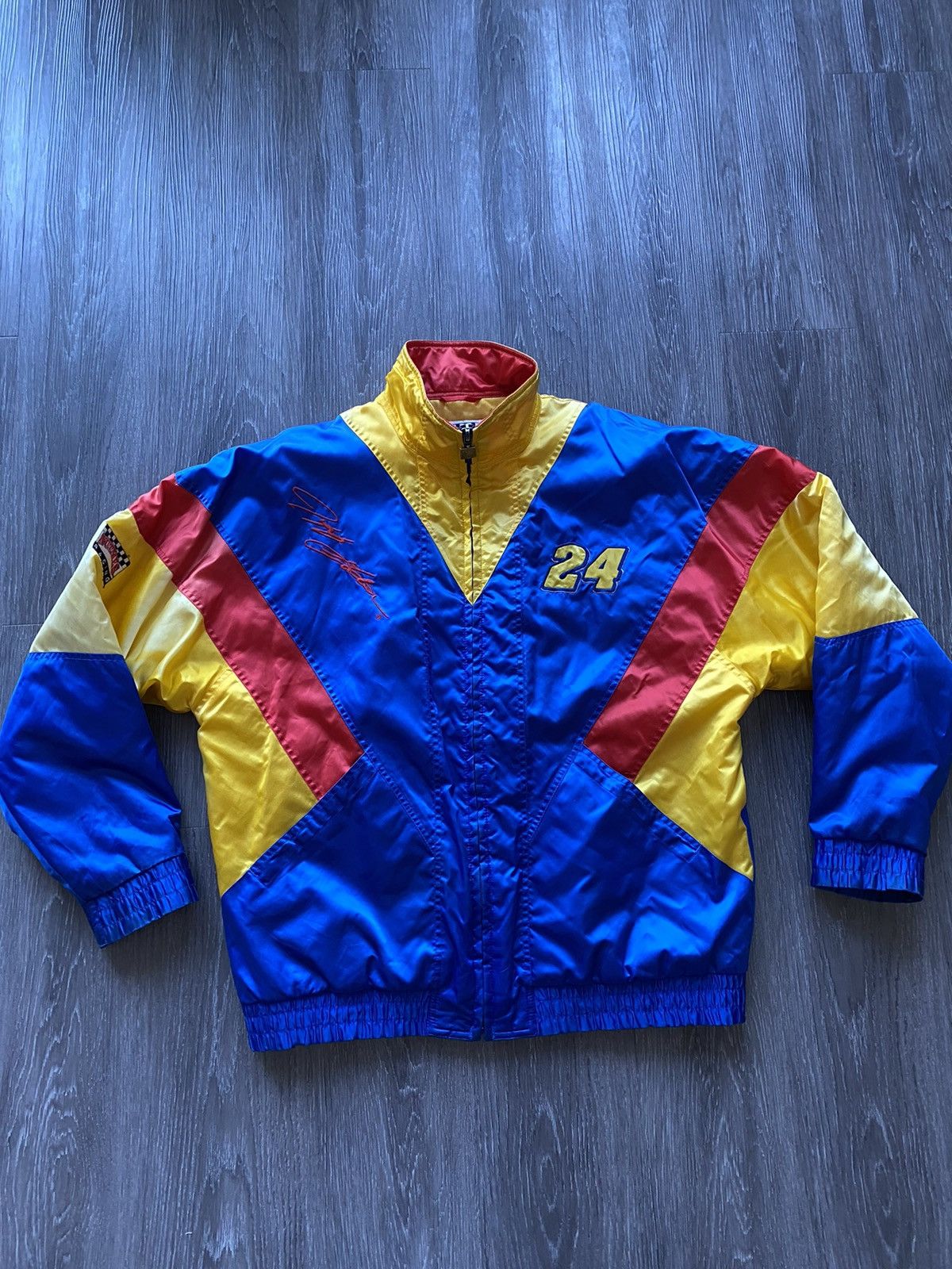 NASCAR Vintage NASCAR Nutmeg Gordon 24 Jacket Race Zip Up Size US L / EU 52-54 / 3 - 6 Thumbnail