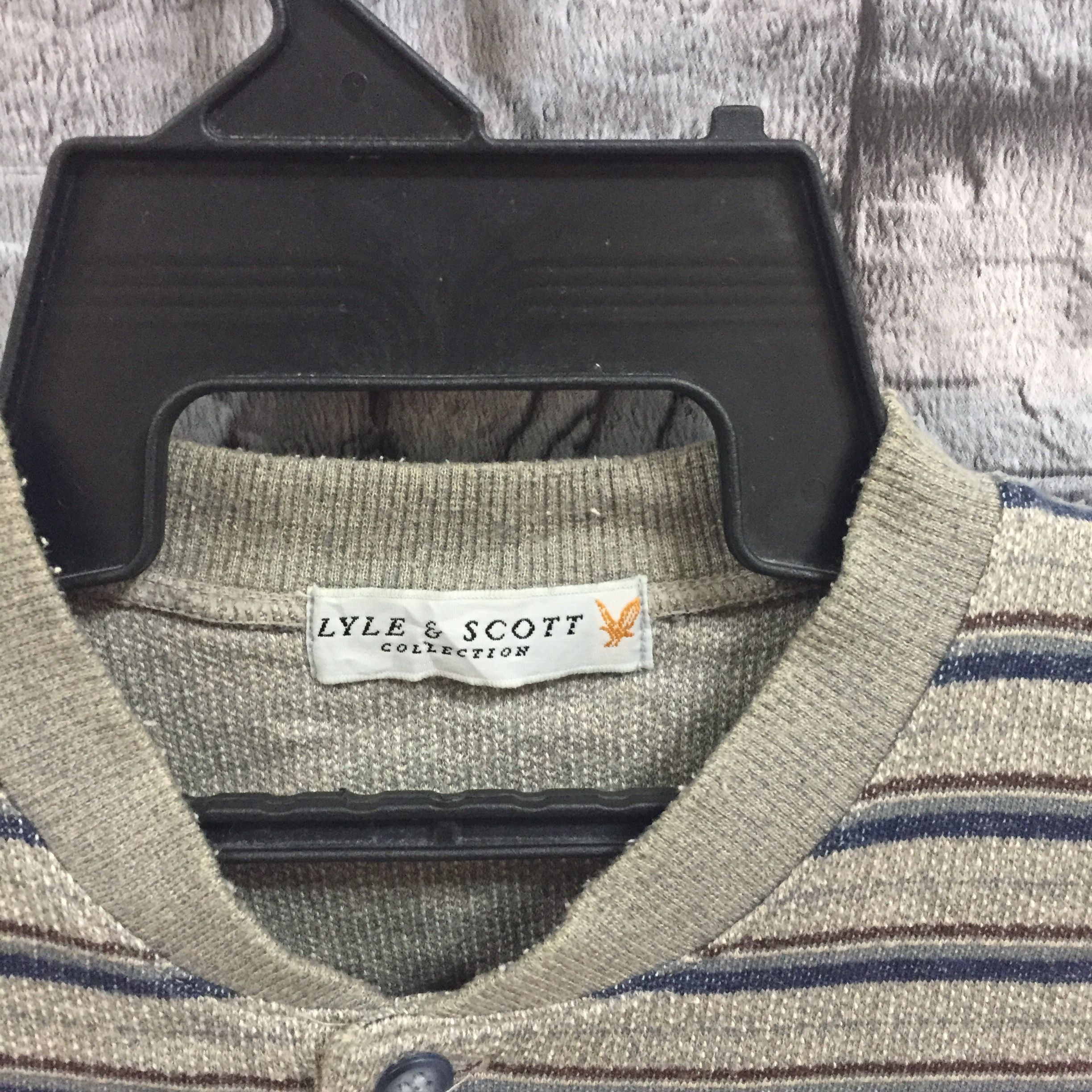 Lyle & Scott Vintage LYLE & SCOTT Sweatshirt stripe embroidered size M Size US M / EU 48-50 / 2 - 3 Thumbnail