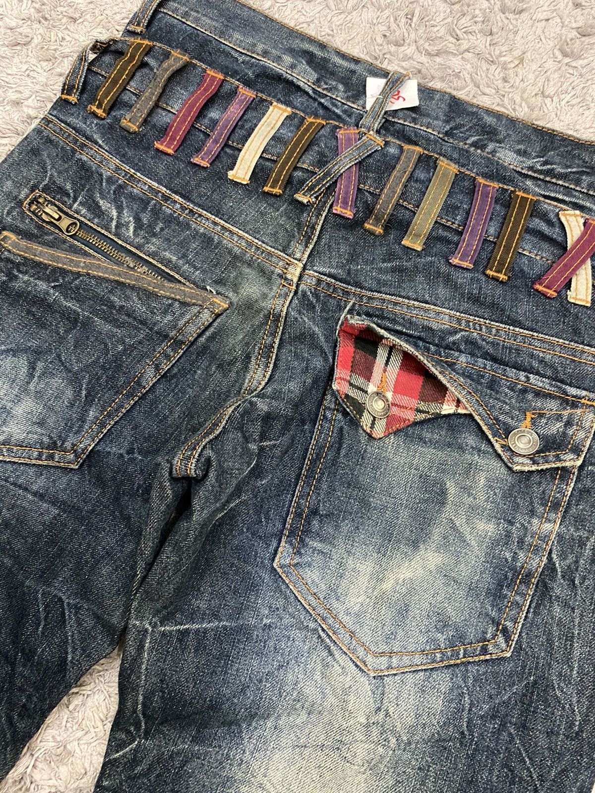 Japanese Brand Nylaus Japanese Brand Double Waist Denim Pants Size US 30 / EU 46 - 7 Thumbnail