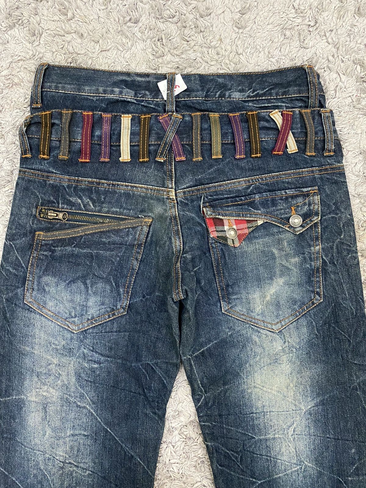 Japanese Brand Nylaus Japanese Brand Double Waist Denim Pants Size US 30 / EU 46 - 6 Thumbnail