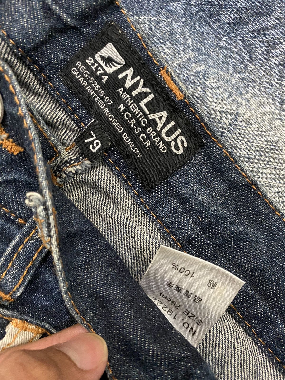 Japanese Brand Nylaus Japanese Brand Double Waist Denim Pants Size US 30 / EU 46 - 8 Thumbnail