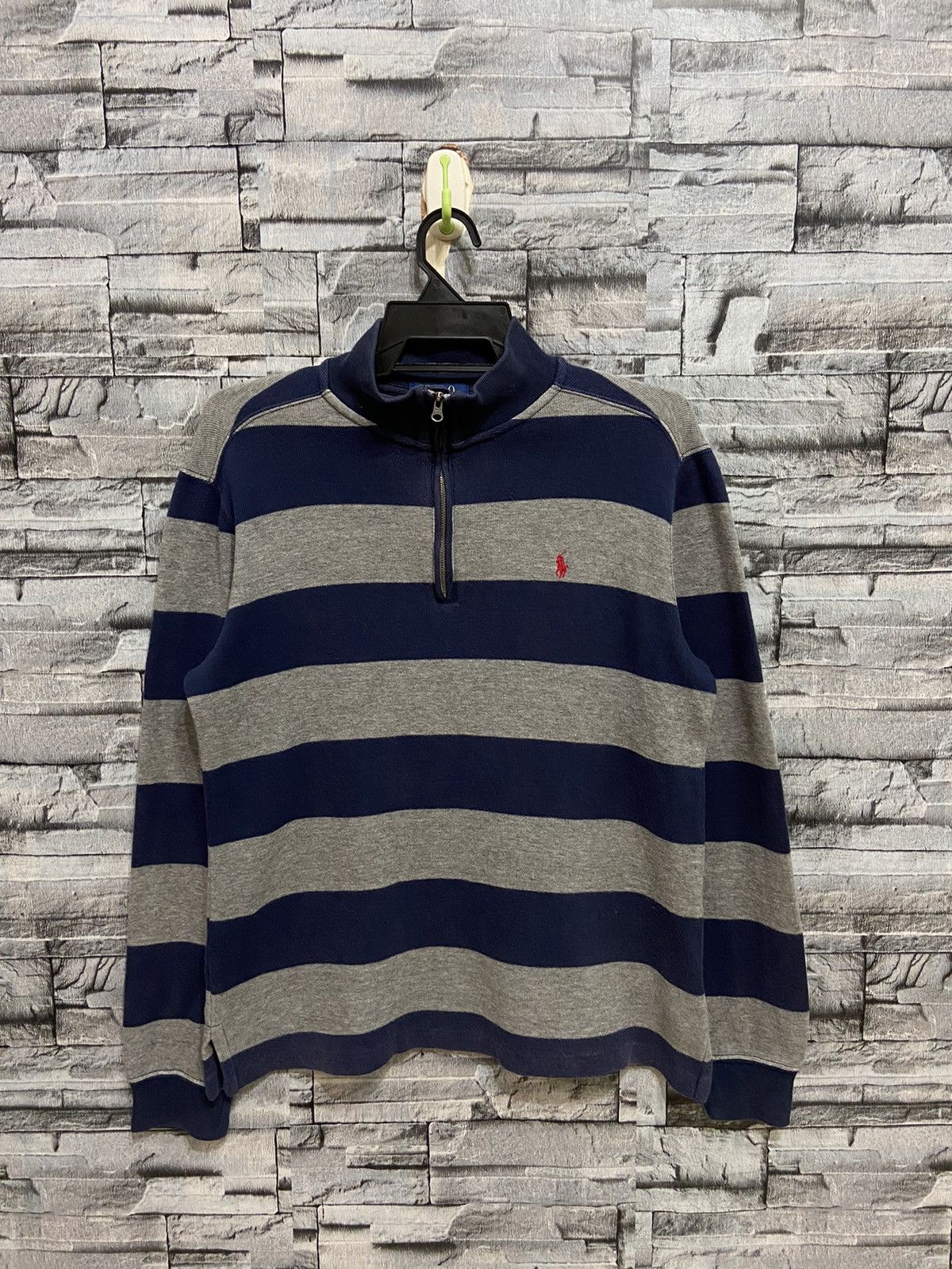 Polo Ralph Lauren Vintage Polo Ralph Lauren stripe sweatshirt size L Size US L / EU 52-54 / 3 - 2 Thumbnail