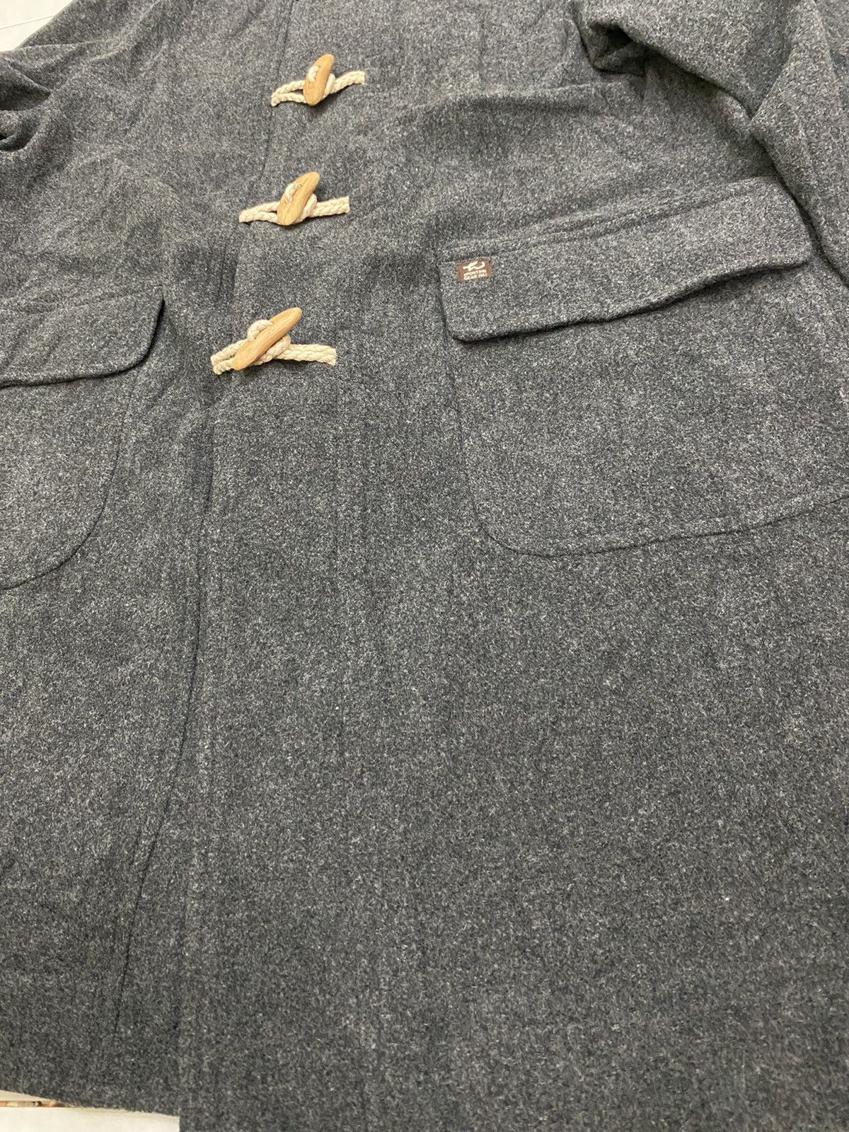 Hai Sporting Gear × Issey Miyake × Vintage Vintage Hai Sporting Gear Issey Miyake Wool Duffle Hoodie Size US L / EU 52-54 / 3 - 9 Thumbnail