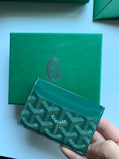 Green Goyard Card Holder