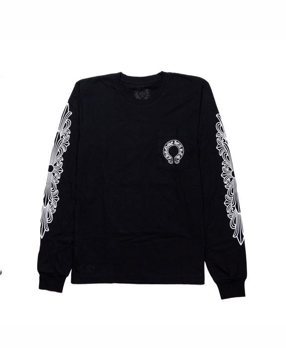 Chrome Hearts Chrome Hearts Horseshoe Floral Longsleeve | Grailed