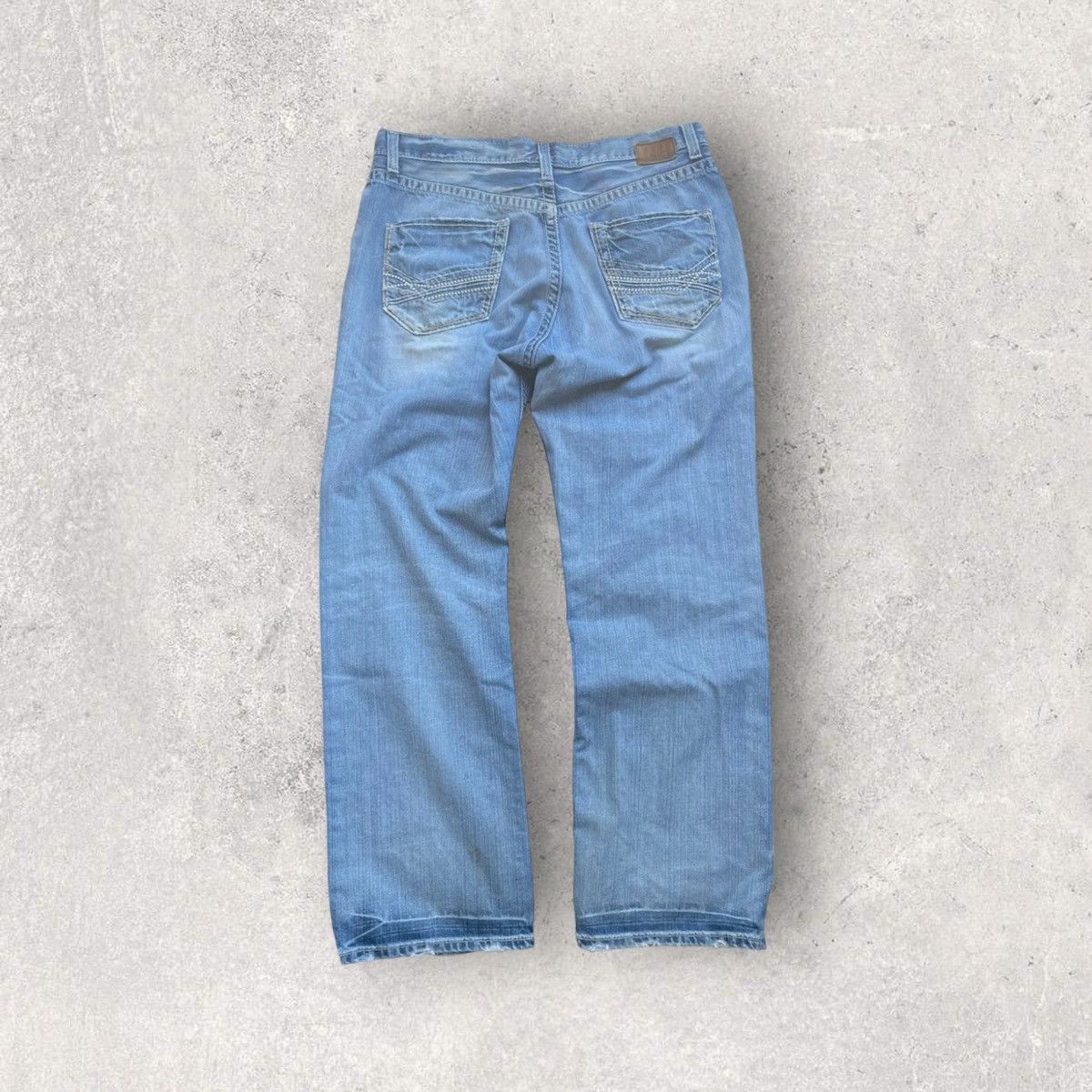 Affliction Vintage BKE Embroidered Baggy Y2K Jeans 36x36. Size US 36 / EU 52 - 1 Thumbnail