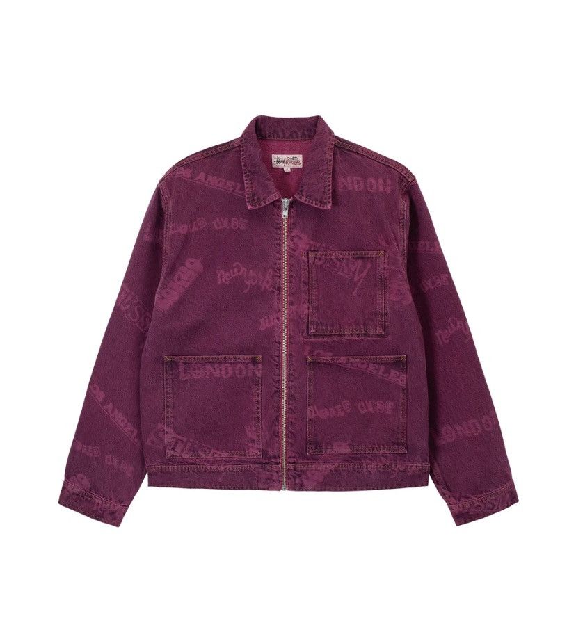 Stussy Stussy Lance Mountain Worldwide Zip Work Jacket | Grailed