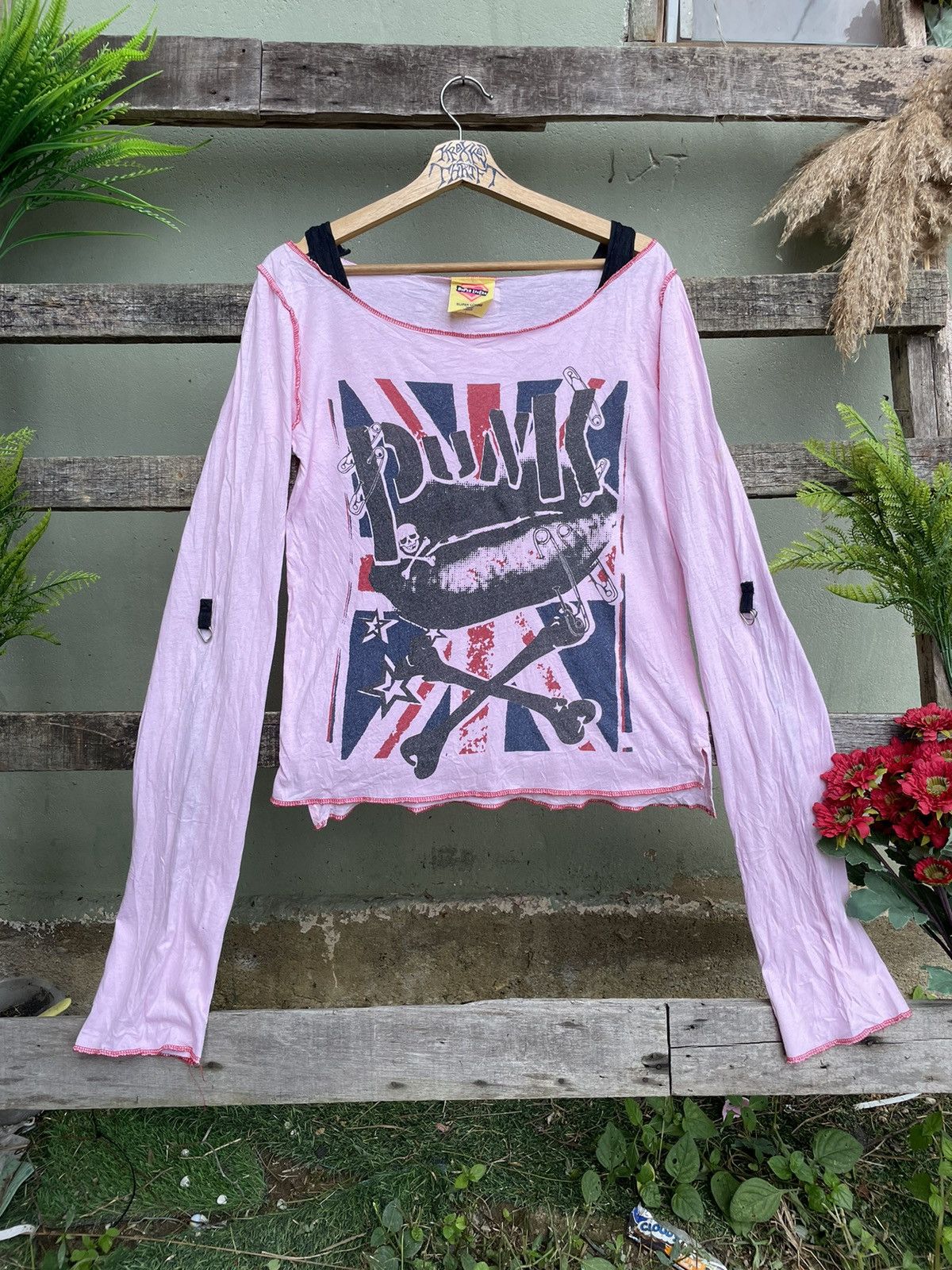 Hysteric Glamour × Japanese Brand ⚡️Super Lover British Skull Punk Long Sleeve Japan Tee Size M / US 6-8 / IT 42-44 - 1 Thumbnail