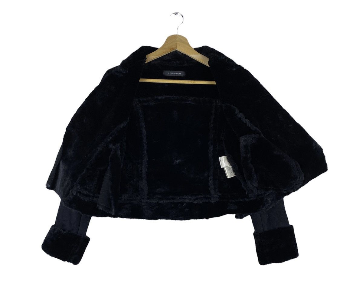 Japanese Brand Vintage Spiral Girl Mohair Fur Lined Coat Jacket Size ONE SIZE - 3 Thumbnail