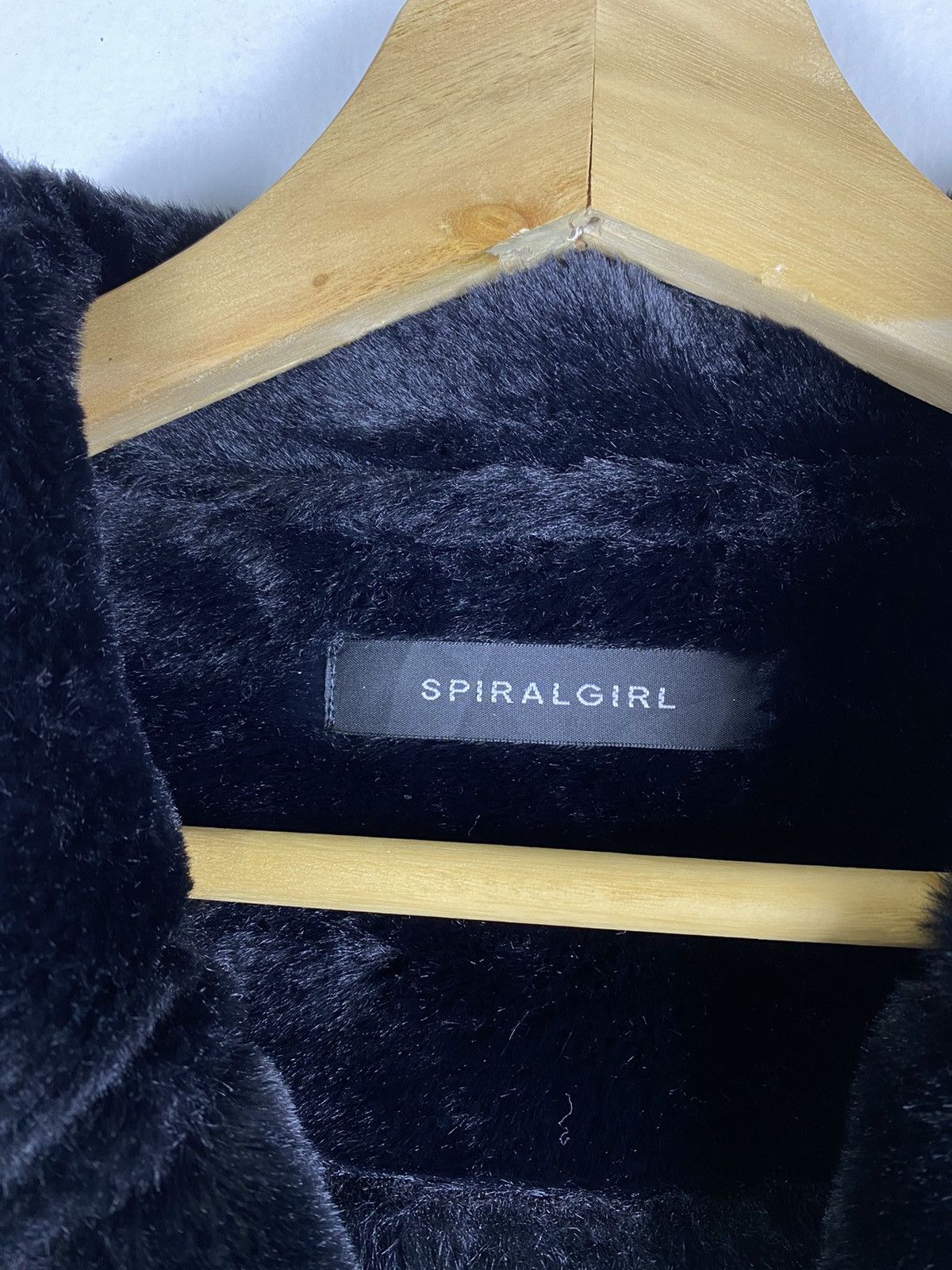 Japanese Brand Vintage Spiral Girl Mohair Fur Lined Coat Jacket Size ONE SIZE - 5 Thumbnail