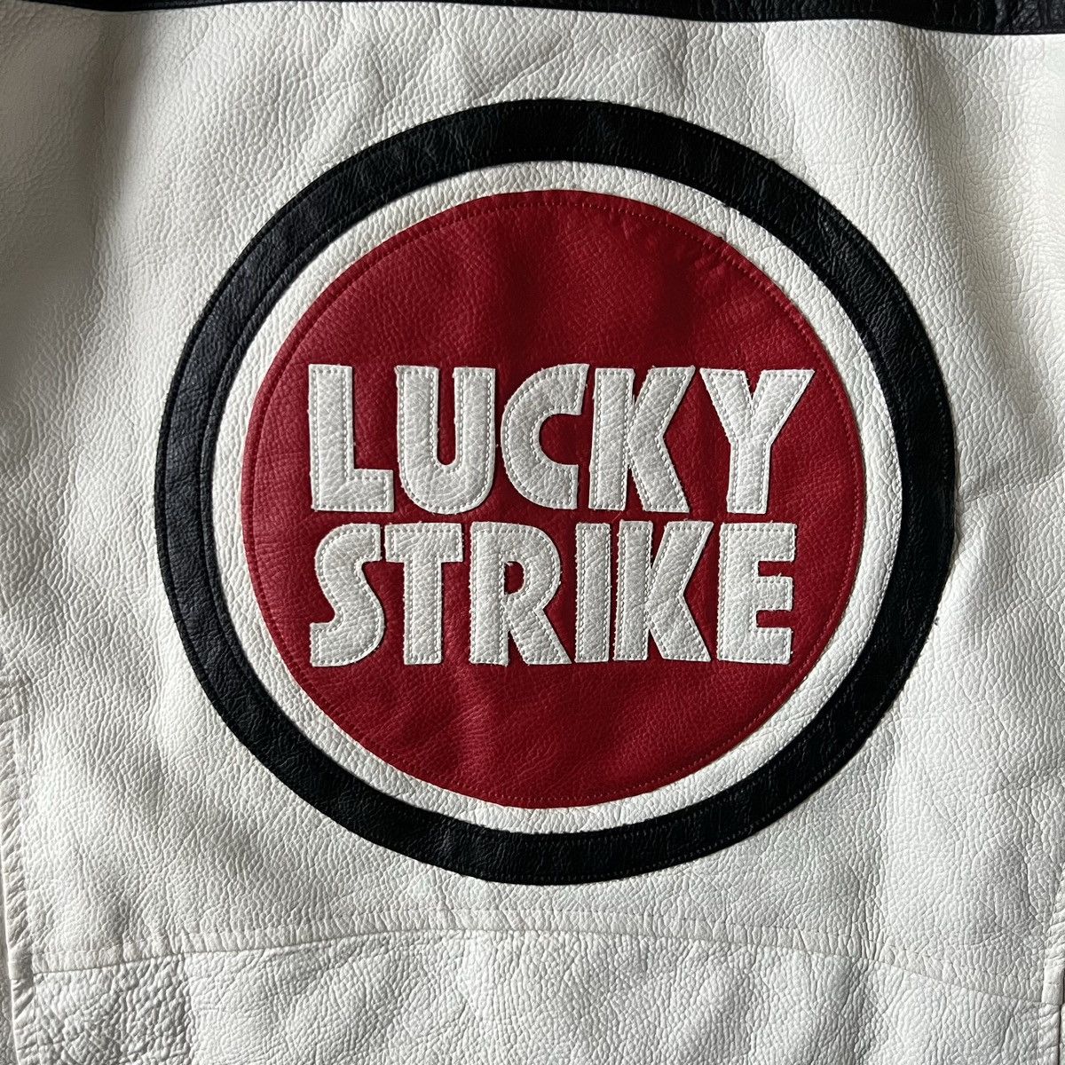 Vintage 🔥Free shipping Lucky Strike Racing Leather Biker Moto Jacket Size US L / EU 52-54 / 3 - 13 Thumbnail