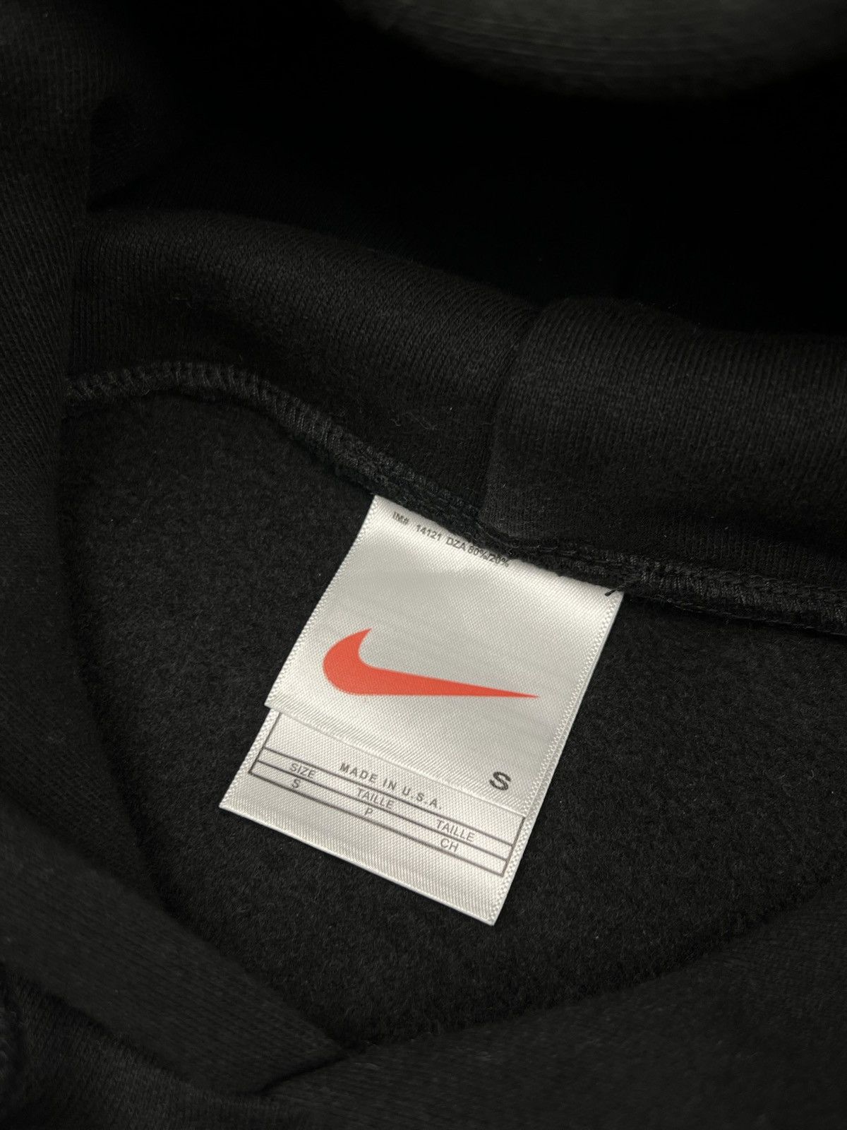 Nike × Vintage Vintage Y2K Nike Center Check Center Swoosh Hoodie Size US S / EU 44-46 / 1 - 3 Thumbnail