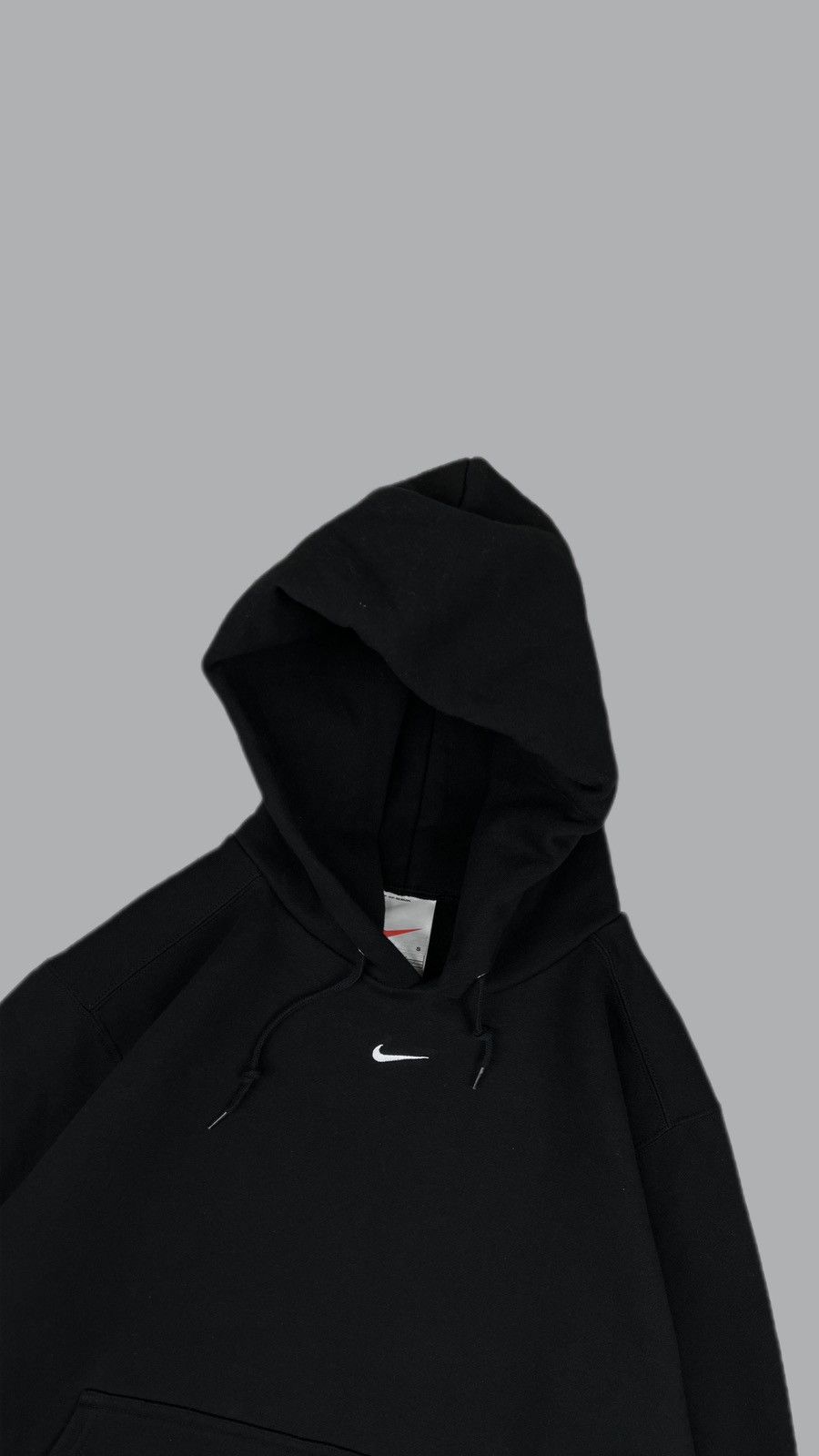 Nike × Vintage Vintage Y2K Nike Center Check Center Swoosh Hoodie Size US S / EU 44-46 / 1 - 2 Thumbnail