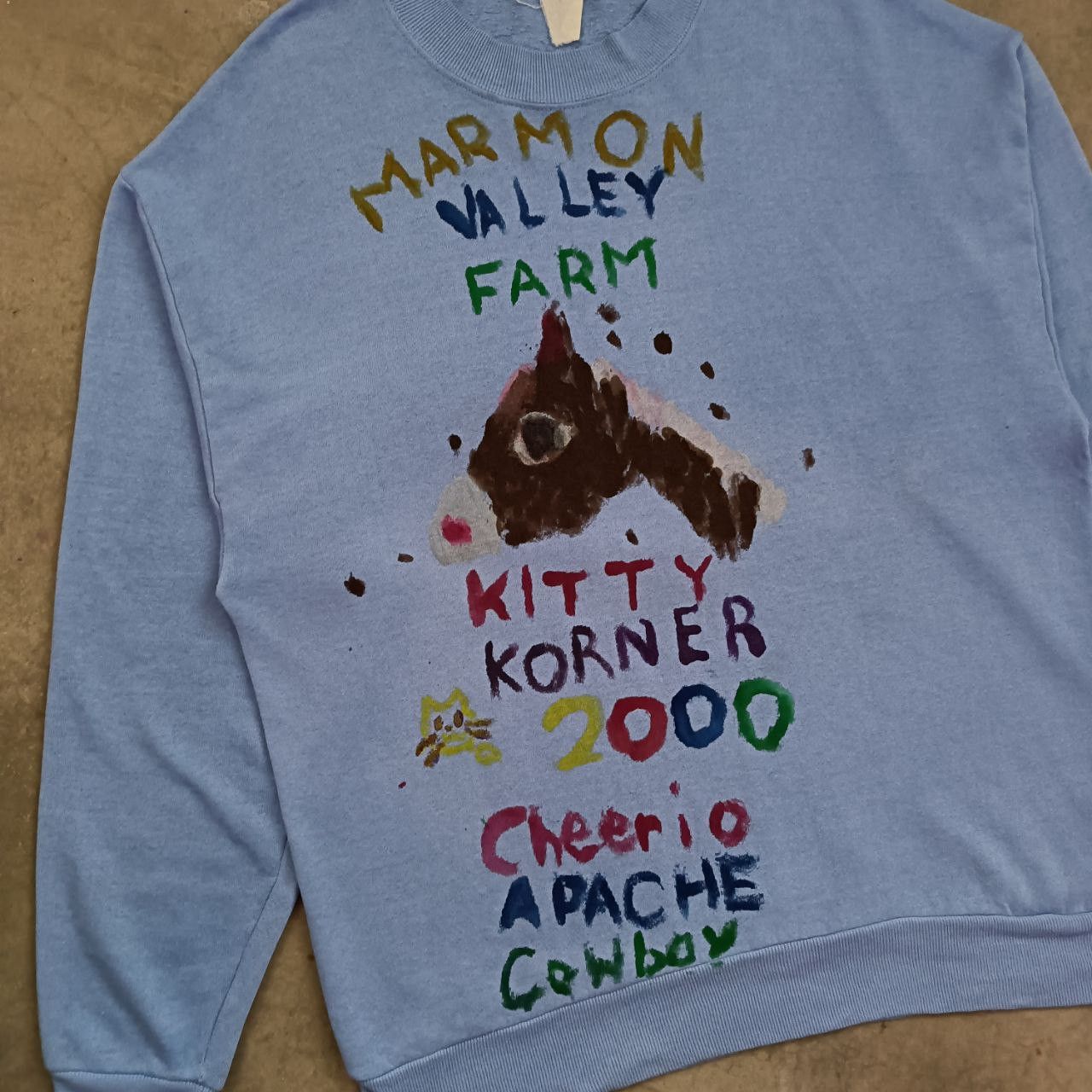 Vintage Vintage Marmon Valley Farm Overprint Art Sweatshirt Size US XL / EU 56 / 4 - 2 Thumbnail