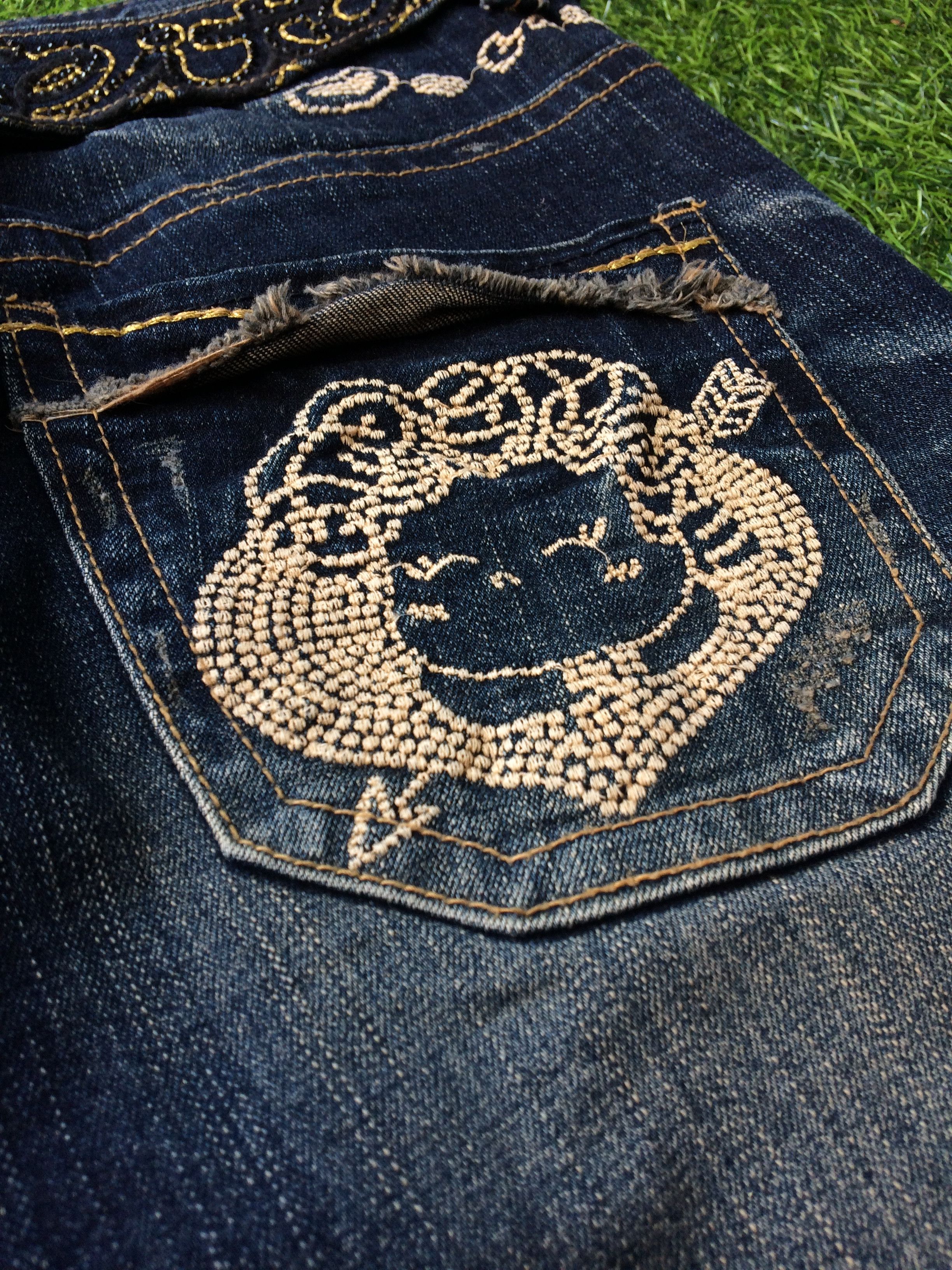 Designer × Japanese Brand Lolita Exotic Vintage Denim Jeans #D-151 Size 26" / US 2 / IT 38 - 9 Thumbnail