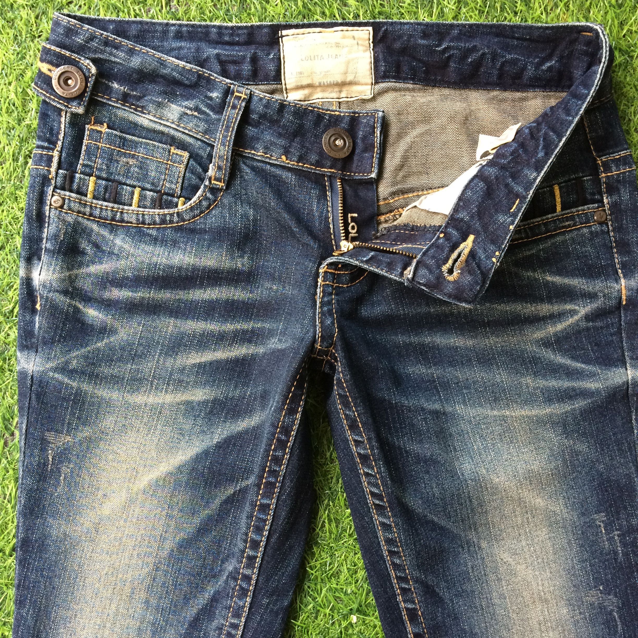 Designer × Japanese Brand Lolita Exotic Vintage Denim Jeans #D-151 Size 26" / US 2 / IT 38 - 4 Thumbnail
