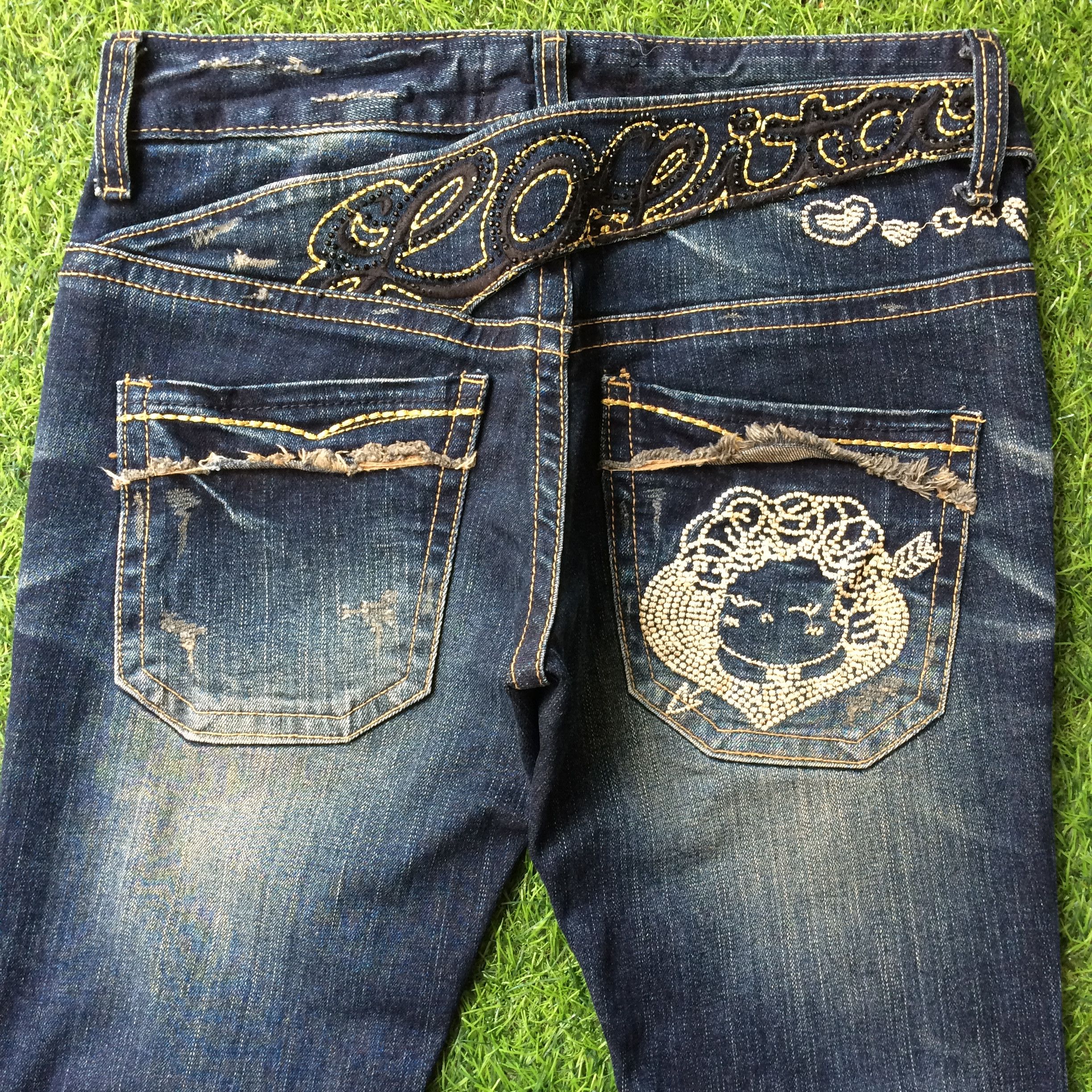 Designer × Japanese Brand Lolita Exotic Vintage Denim Jeans #D-151 Size 26" / US 2 / IT 38 - 3 Thumbnail