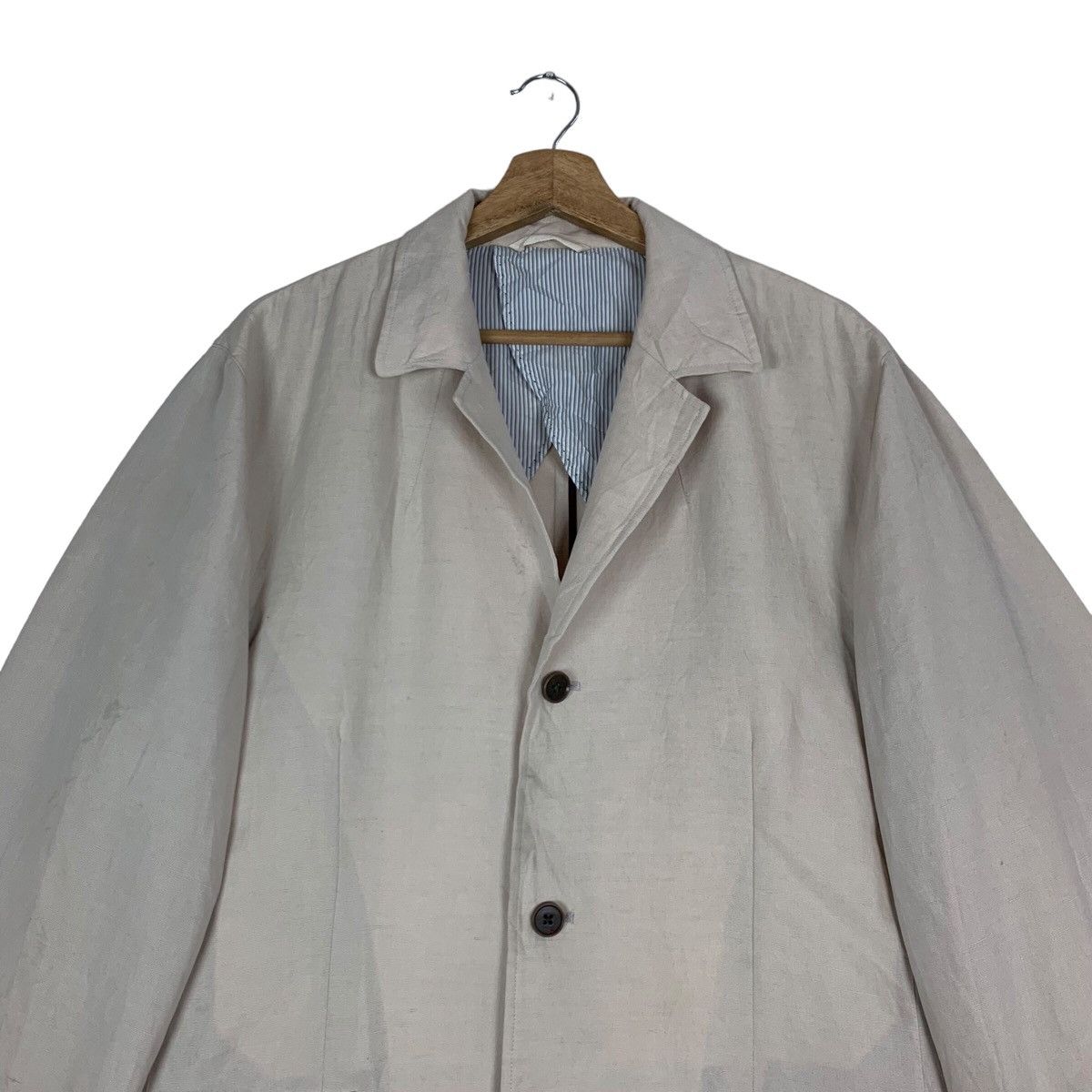 Kansai Yamamoto VINTAGE KANSAI MAN COLLECTION YAMAMOTO COMPANY LONG JACKET Size US M / EU 48-50 / 2 - 2 Thumbnail