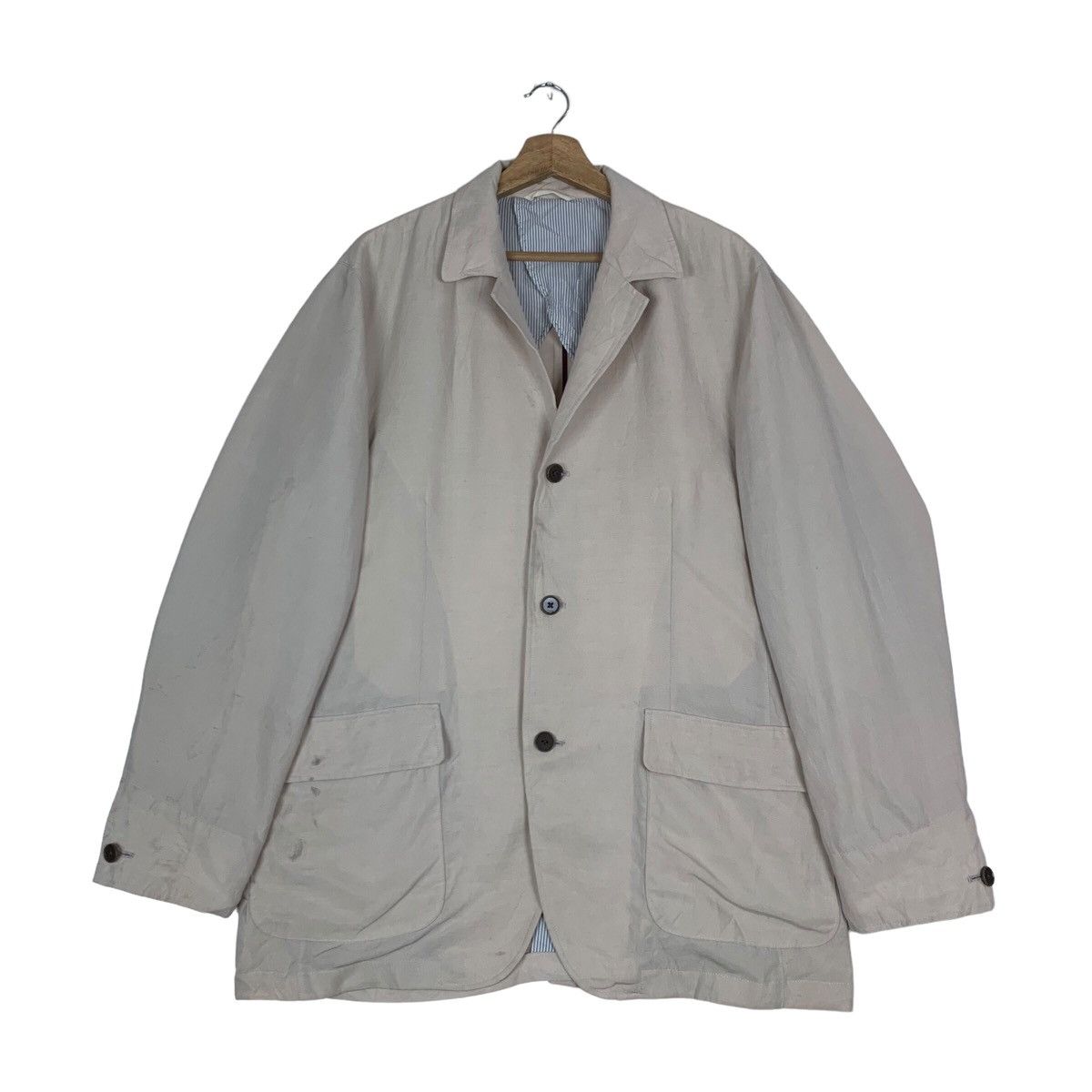 Kansai Yamamoto VINTAGE KANSAI MAN COLLECTION YAMAMOTO COMPANY LONG JACKET Size US M / EU 48-50 / 2 - 1 Thumbnail