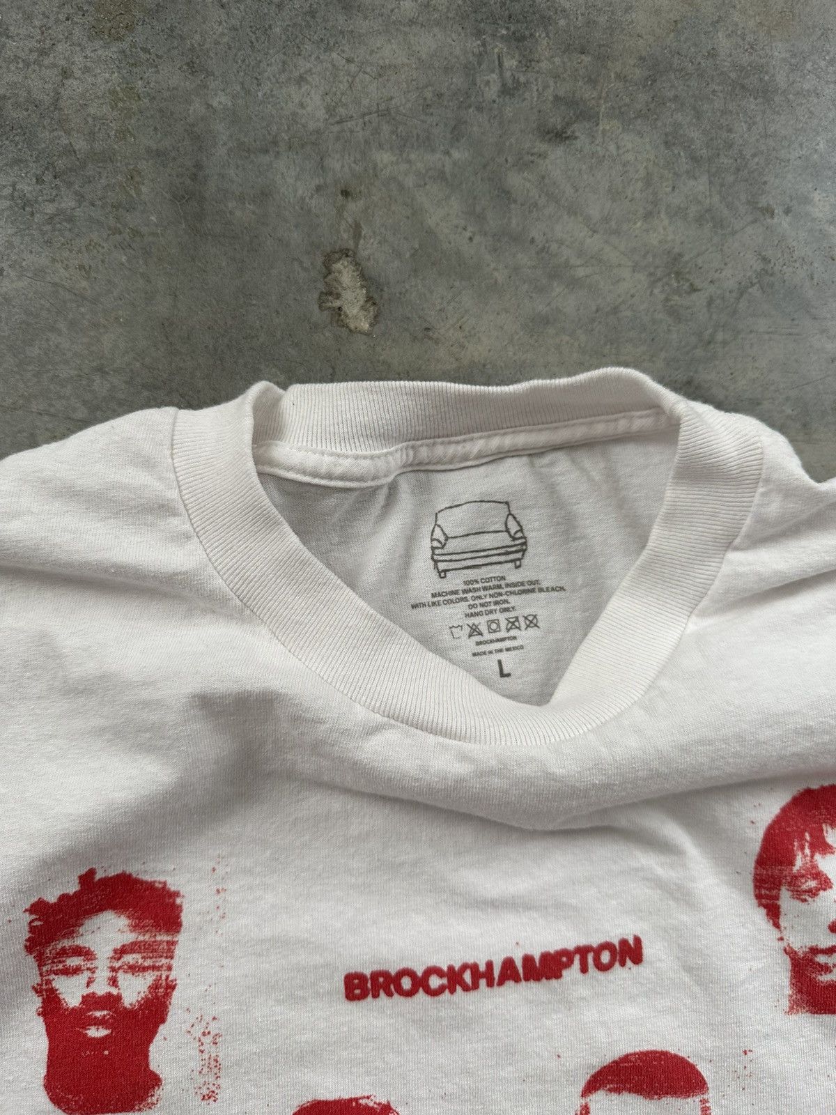 Brockhampton RARE Brockhampton White Ginger Album Tee Sz. Large BH Size US L / EU 52-54 / 3 - 5 Thumbnail