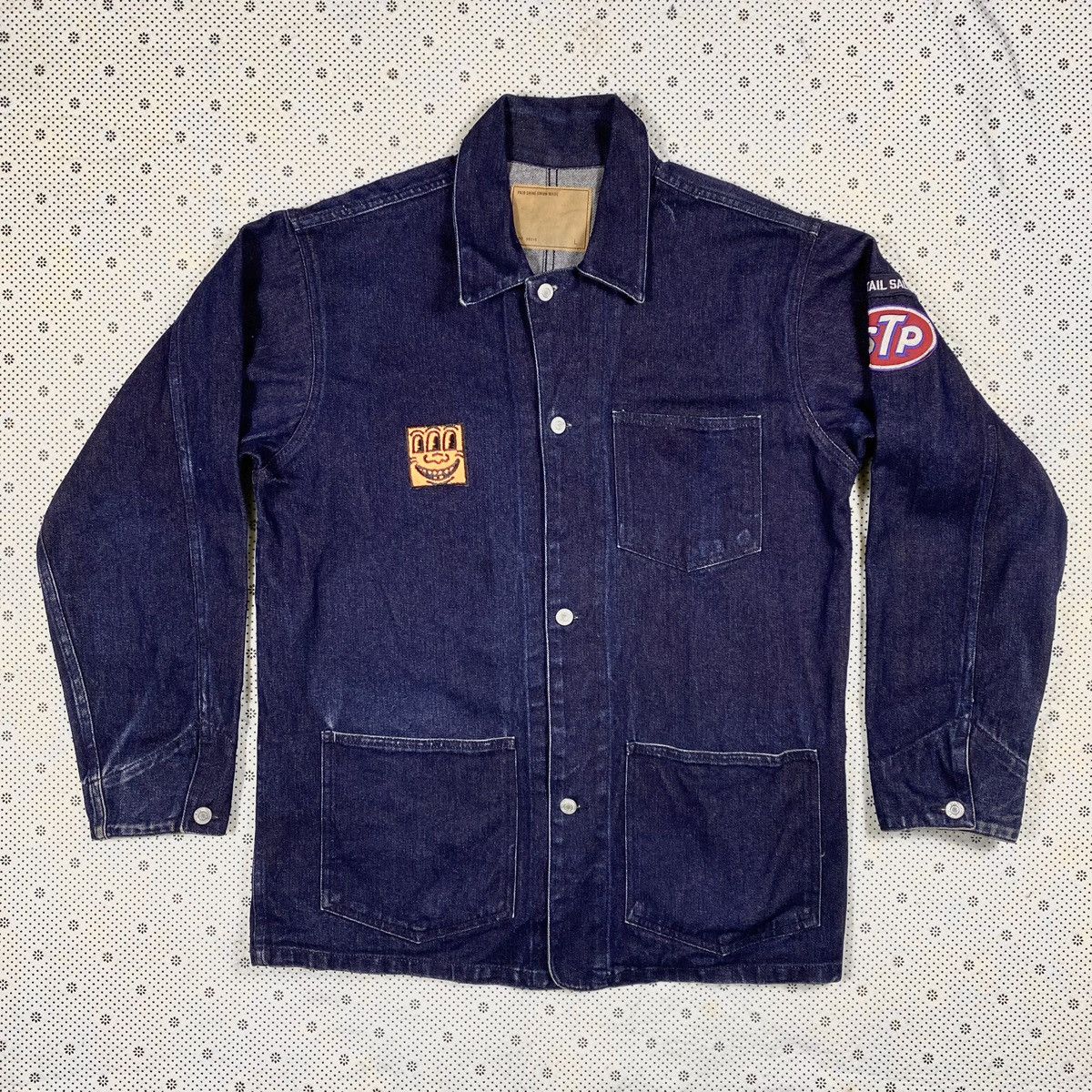 Vintage Denim Chore Jacket By Pair Shine Union Made Size US L / EU 52-54 / 3 - 1 Thumbnail