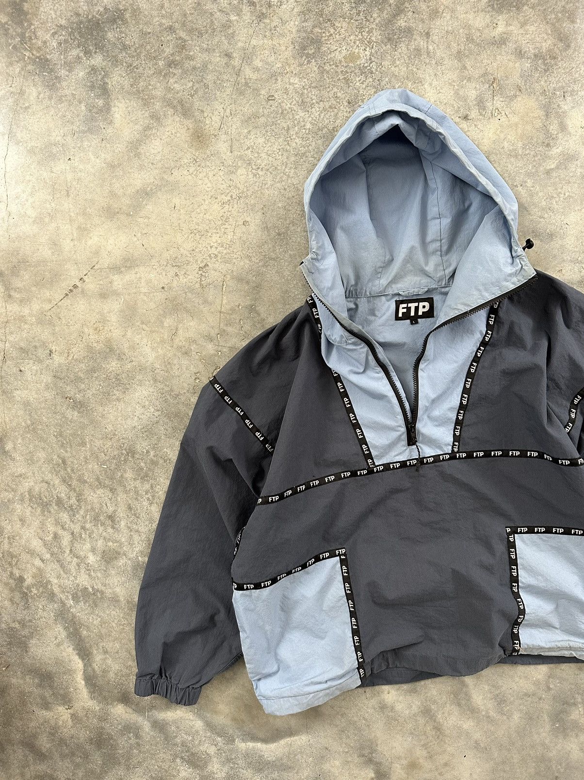 Fuck The Population Fuck The Population Blue Tape Piping Logo Anorak Jacket Size US L / EU 52-54 / 3 - 2 Thumbnail