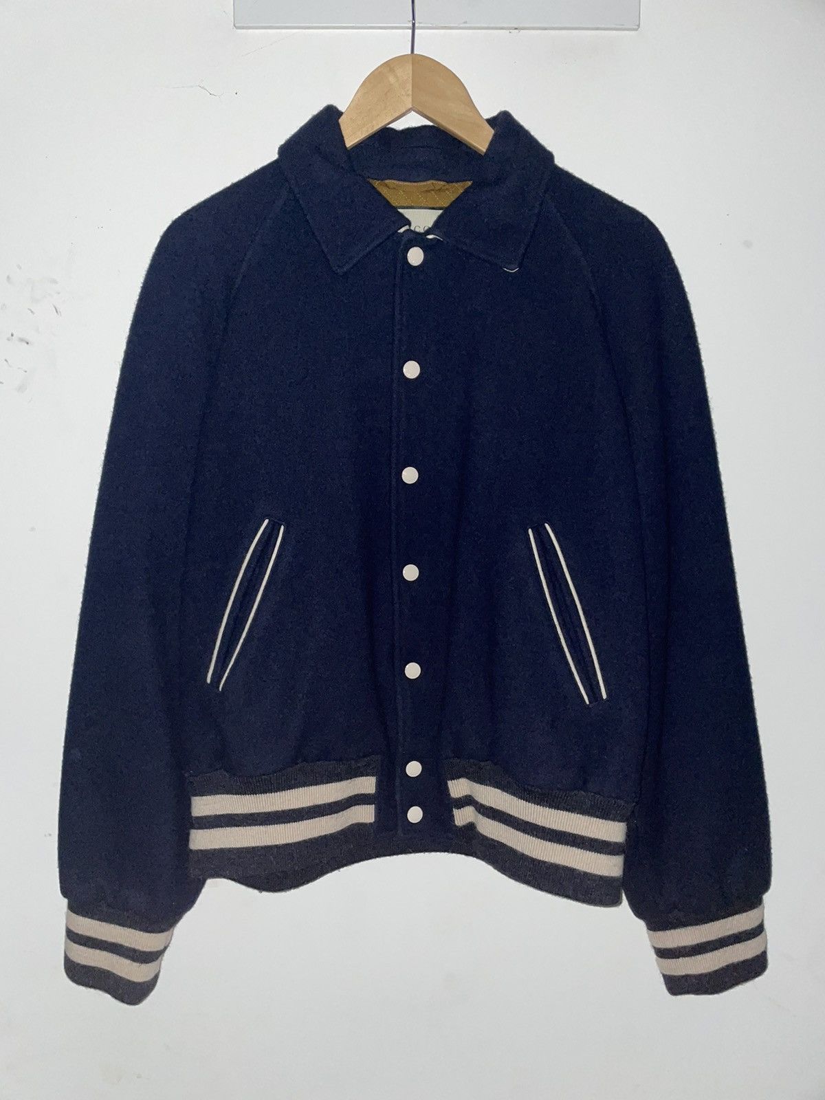 Gucci Wool Blouson Varsity Jacket in Navy Size US L / EU 52-54 / 3 - 12 Thumbnail