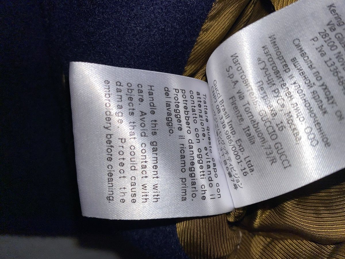 Gucci Wool Blouson Varsity Jacket in Navy Size US L / EU 52-54 / 3 - 7 Thumbnail