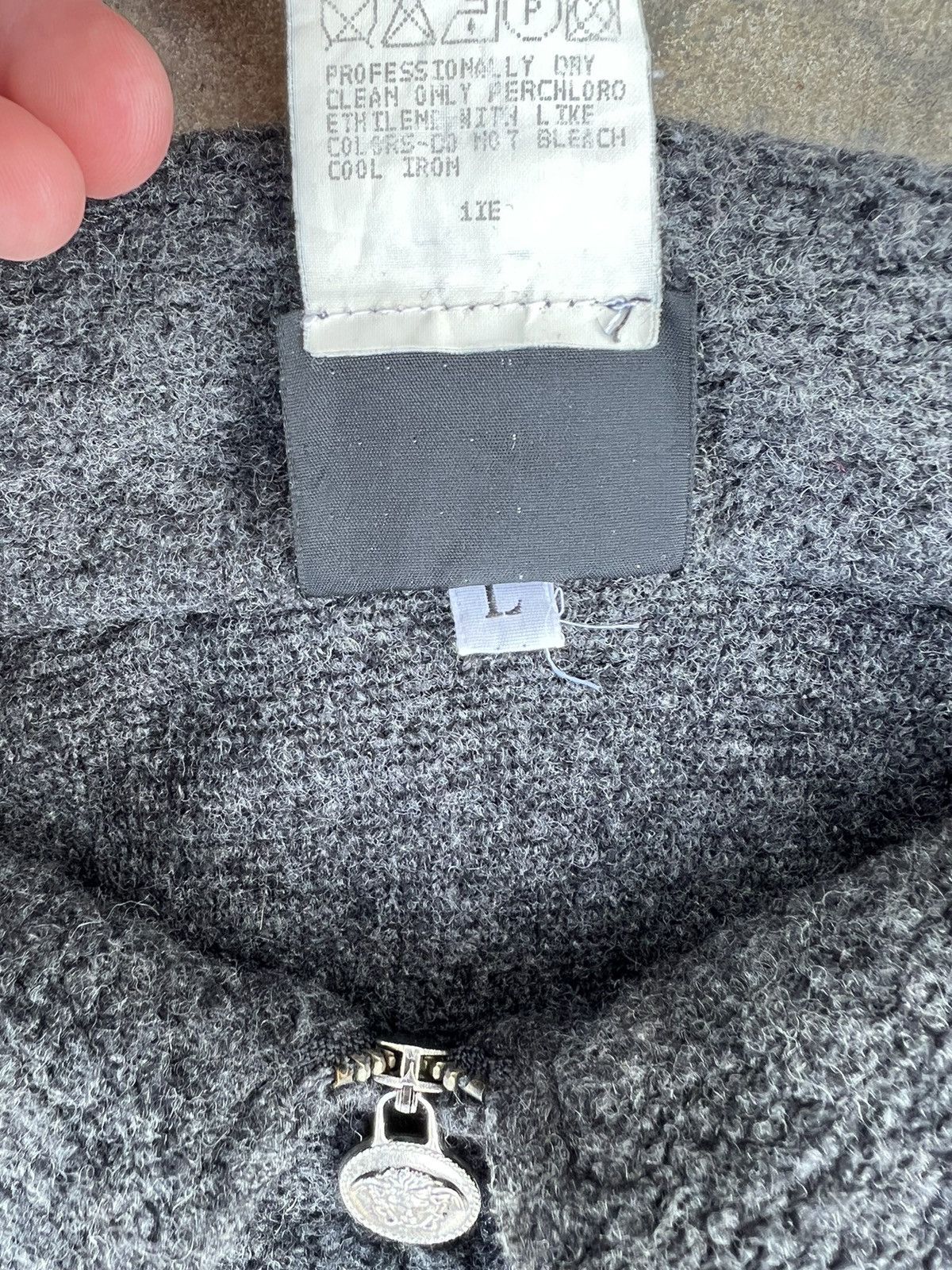 Versace Vintage Versace Zip Cropped Wool Size L / US 10 / IT 46 - 6 Thumbnail