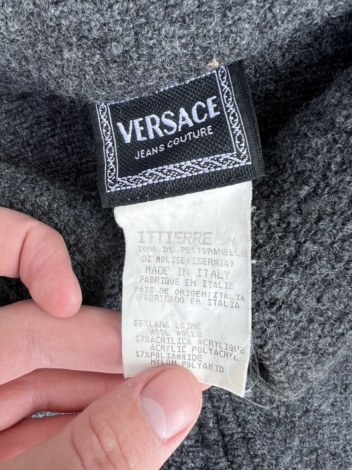 Versace Vintage Versace Zip Cropped Wool Size L / US 10 / IT 46 - 5 Thumbnail
