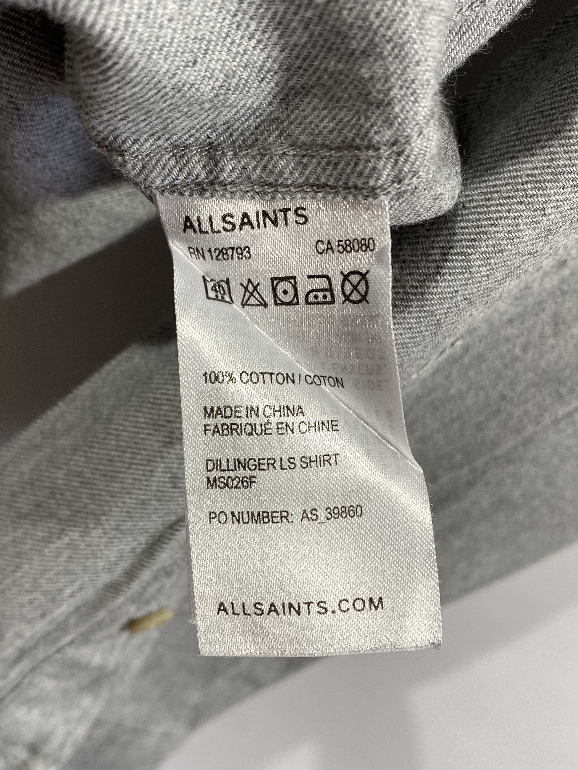 Allsaints Allsaints Dillinger Shirt Size L Size US L / EU 52-54 / 3 - 6 Thumbnail