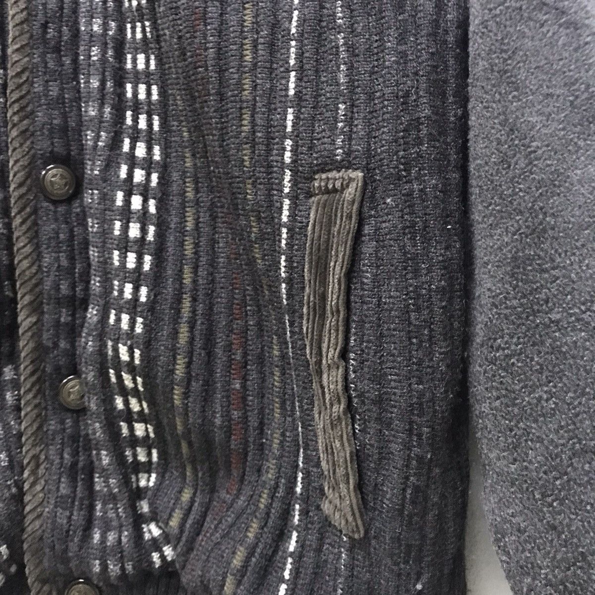 Japanese Brand Vintage Newton Circus knit fleece button up jacket Size US L / EU 52-54 / 3 - 9 Thumbnail