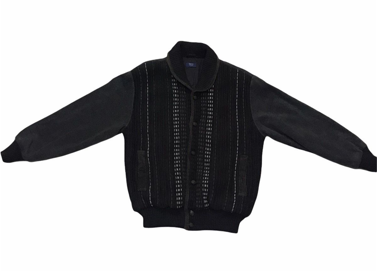 Japanese Brand Vintage Newton Circus knit fleece button up jacket Size US L / EU 52-54 / 3 - 5 Thumbnail