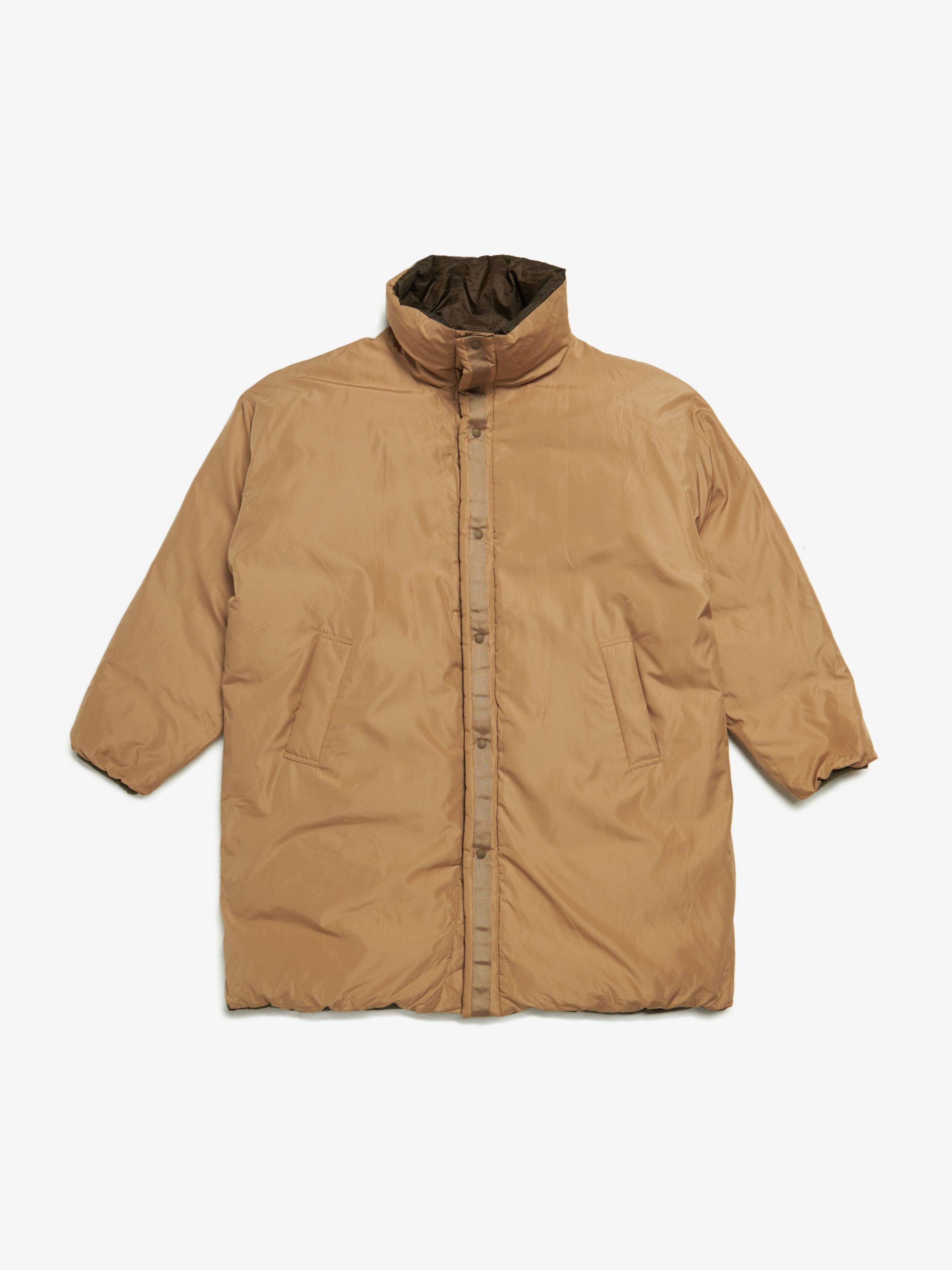 Beige Olive Padded Jacket