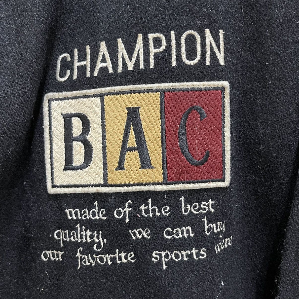Japanese Brand LAST DROP BATSU Champion Wool Leather Varsity Jacket Size US M / EU 48-50 / 2 - 18 Thumbnail