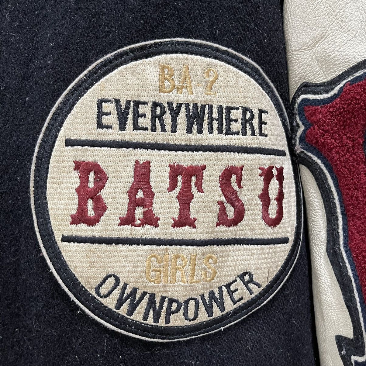 Japanese Brand LAST DROP BATSU Champion Wool Leather Varsity Jacket Size US M / EU 48-50 / 2 - 17 Thumbnail