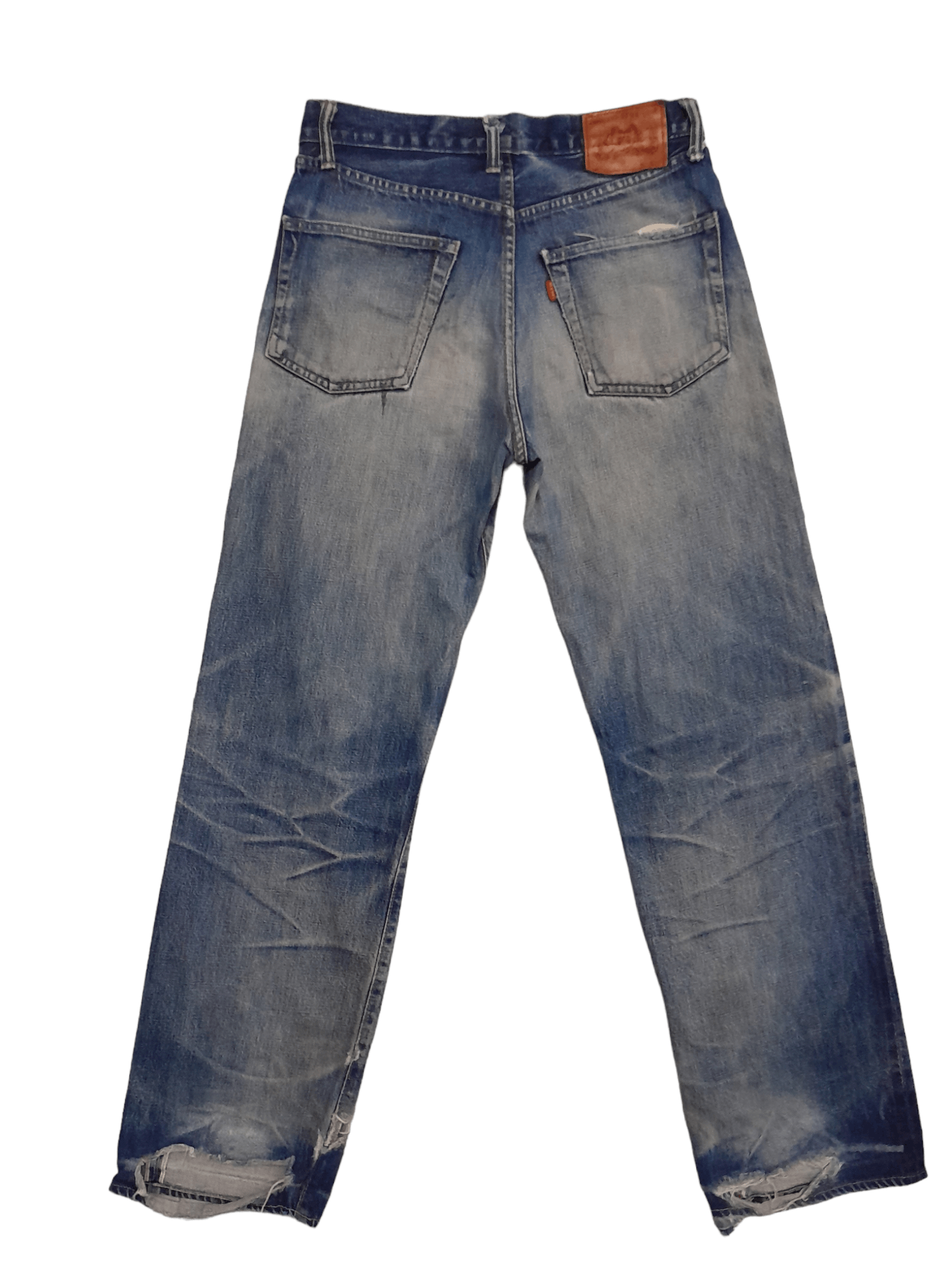 Distressed Denim Rodeo Uncle Selvedge Japan Denim (E590) | Grailed