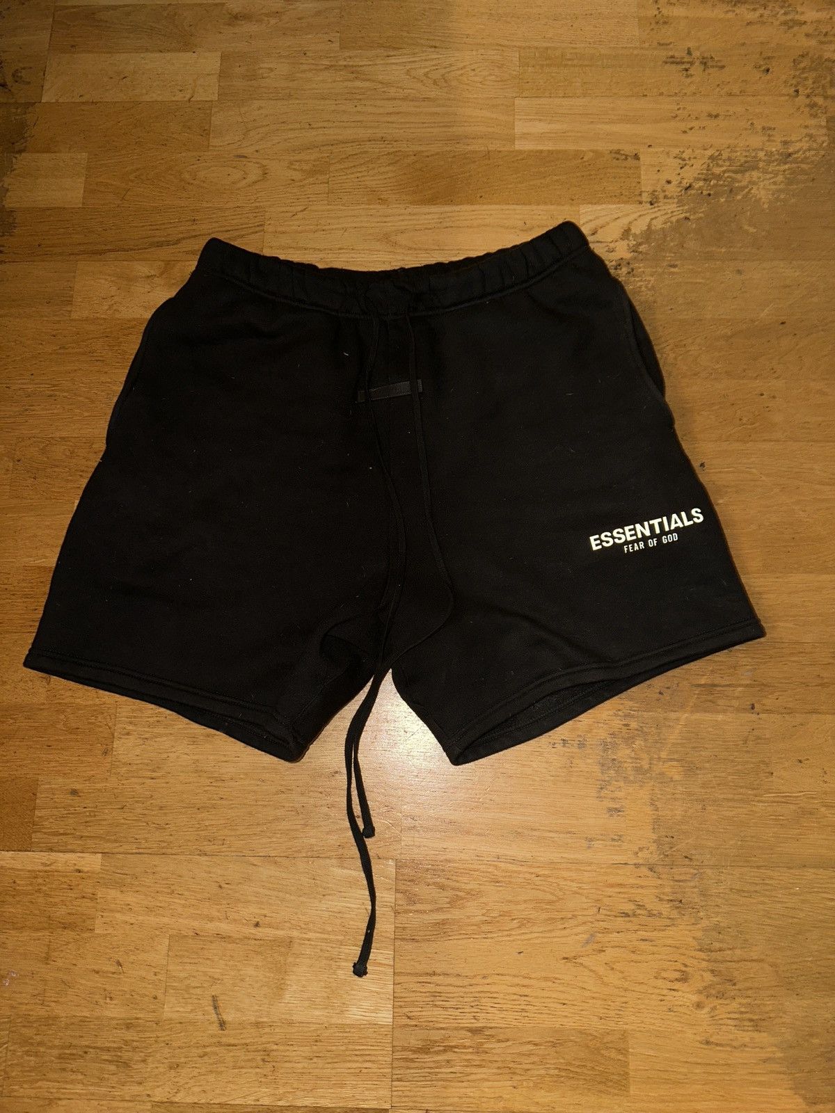 Essentials × Fear of God Essentials fear of god black shorts | Grailed