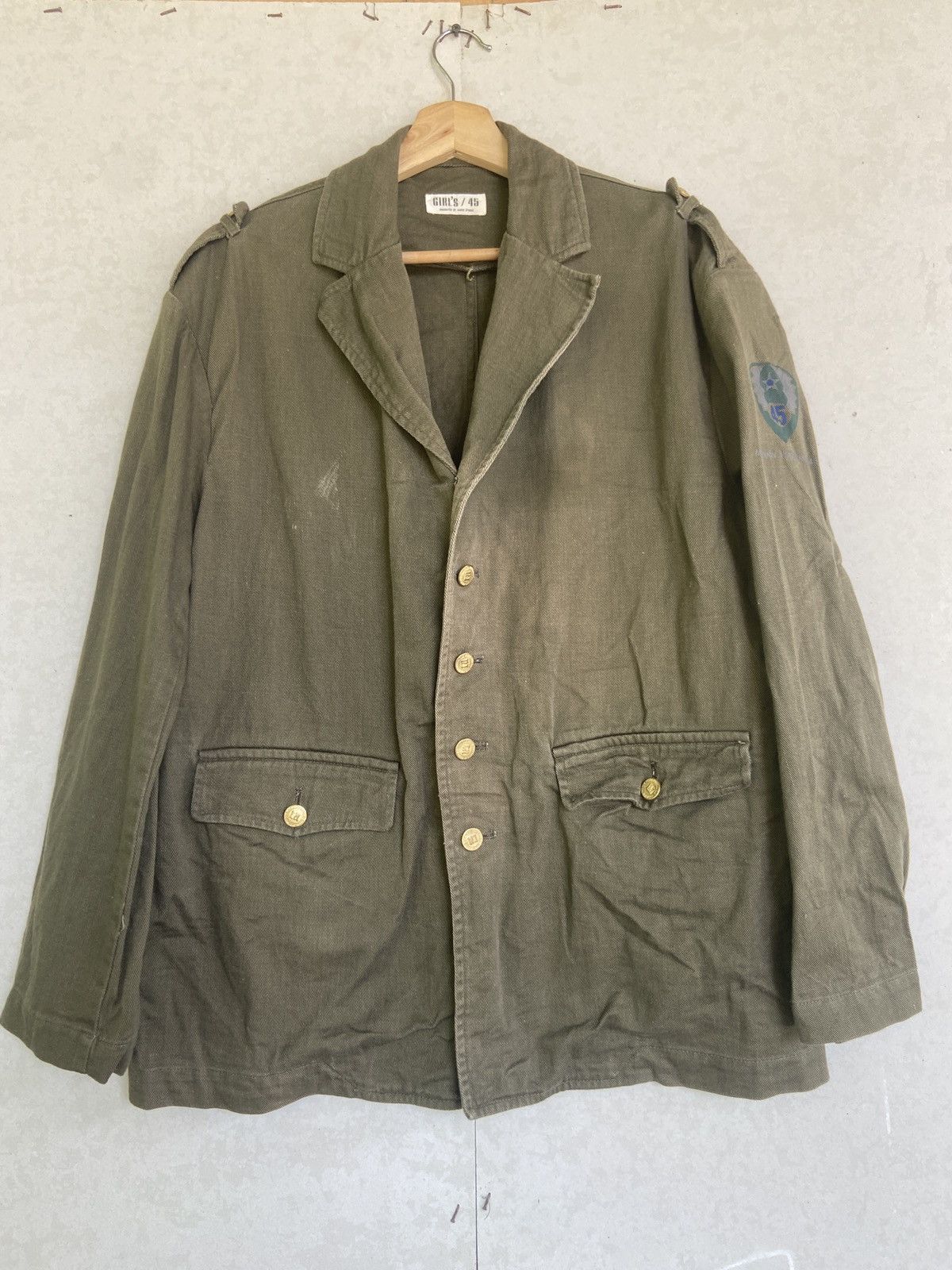 Vintage 45RPM Military Policeman 45 Jacket Made in Japan