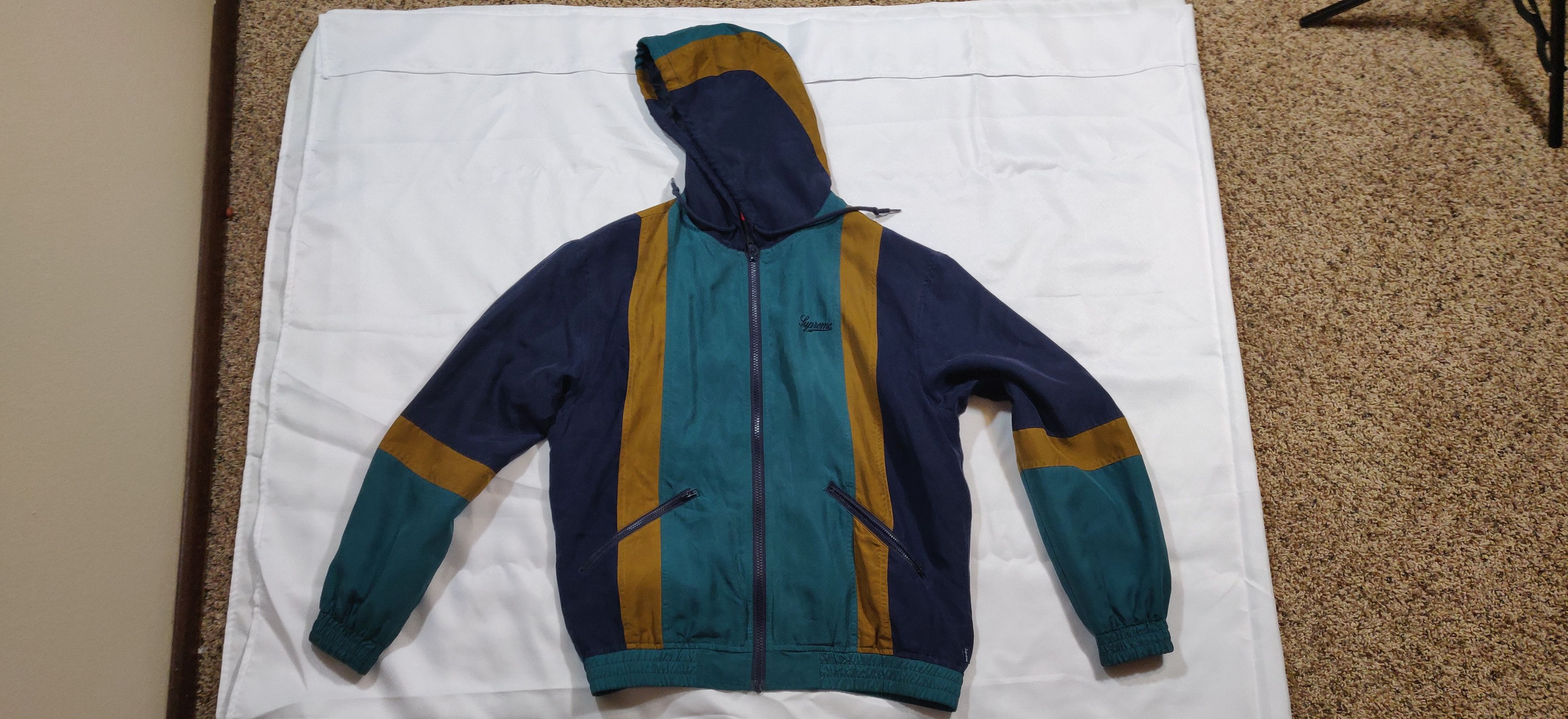 Supreme Silk Hooded Jacket Grailed