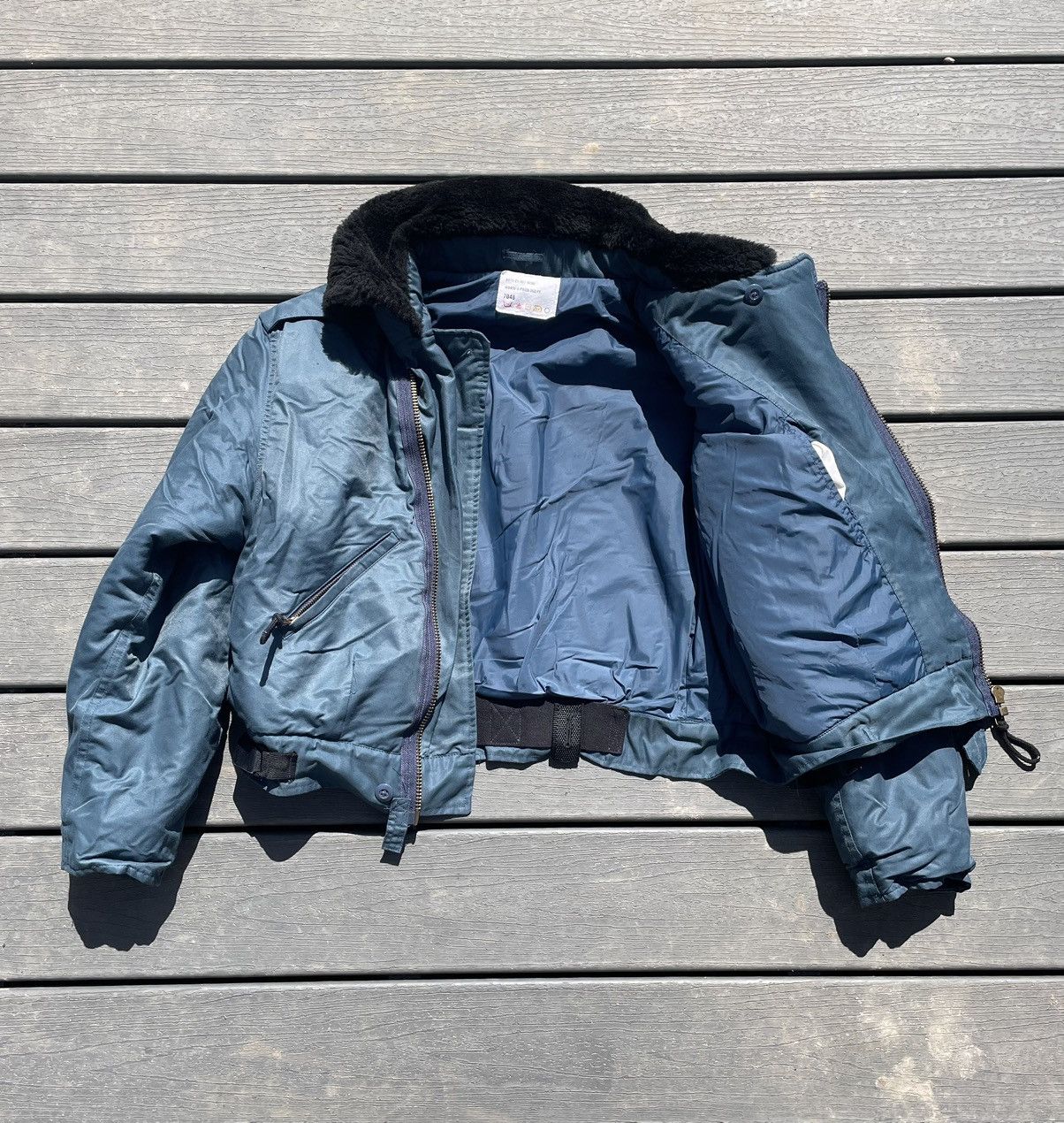Japanese Brand × Vintage 80s Vintage Military Jacket / Cropped Fit Size US XL / EU 56 / 4 - 4 Thumbnail