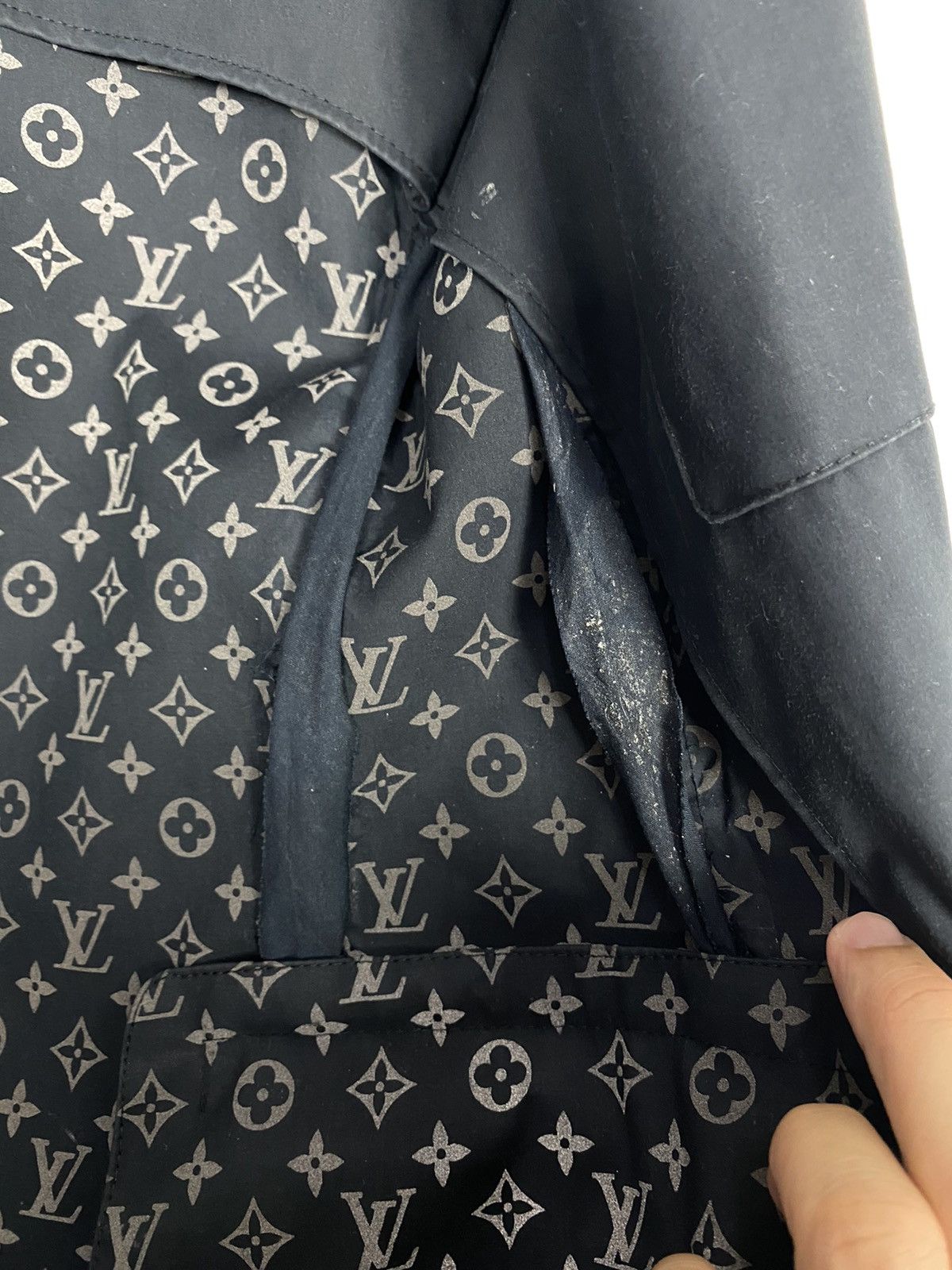 Rare Louis Vuitton Monogram Reflective Waterproof Coat Italy - Main Image