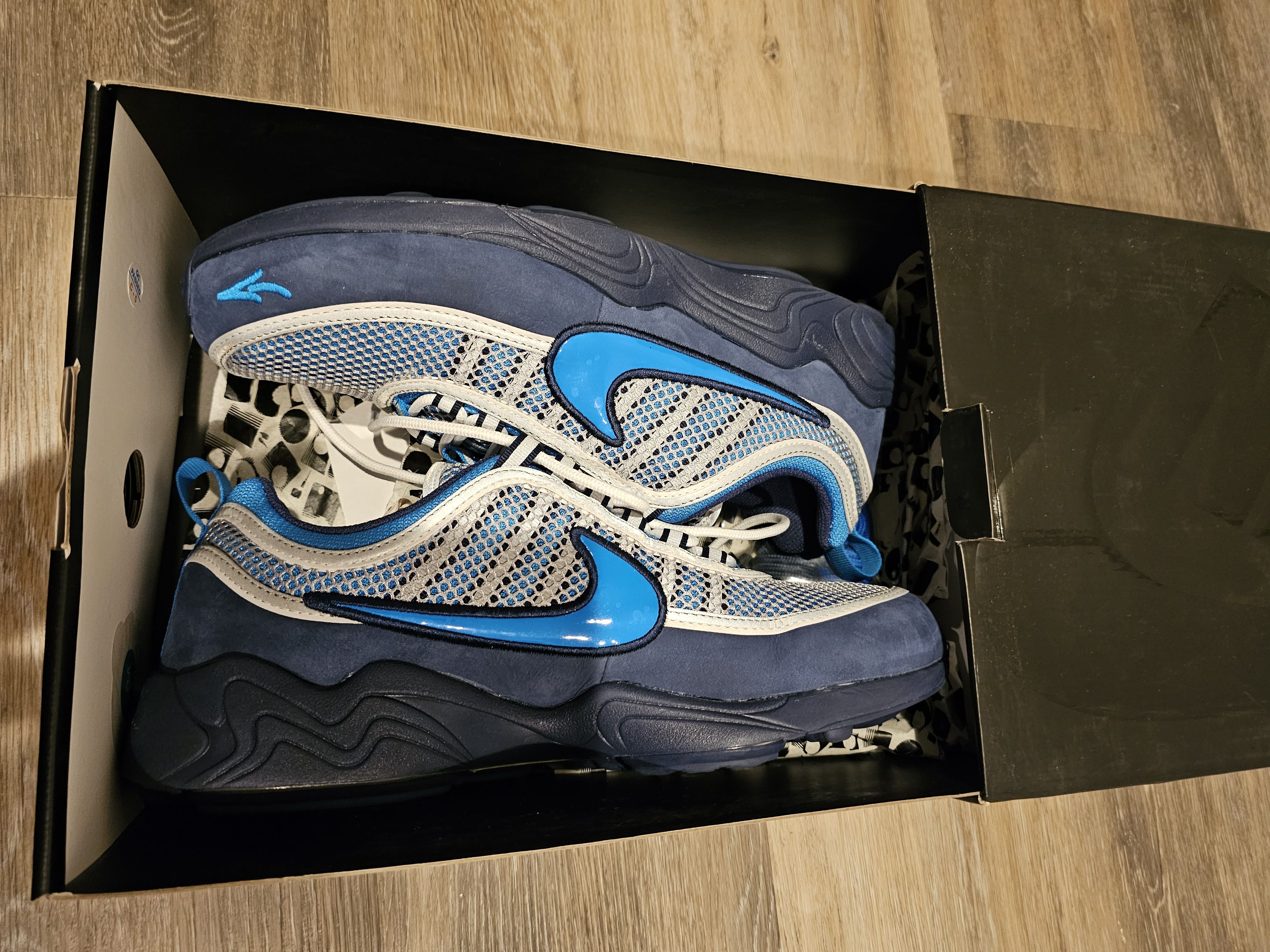 Nike × Recon Stash Zoom Spiridon 16 Harbor Blue Size US 11 / EU 44 - 3 Thumbnail