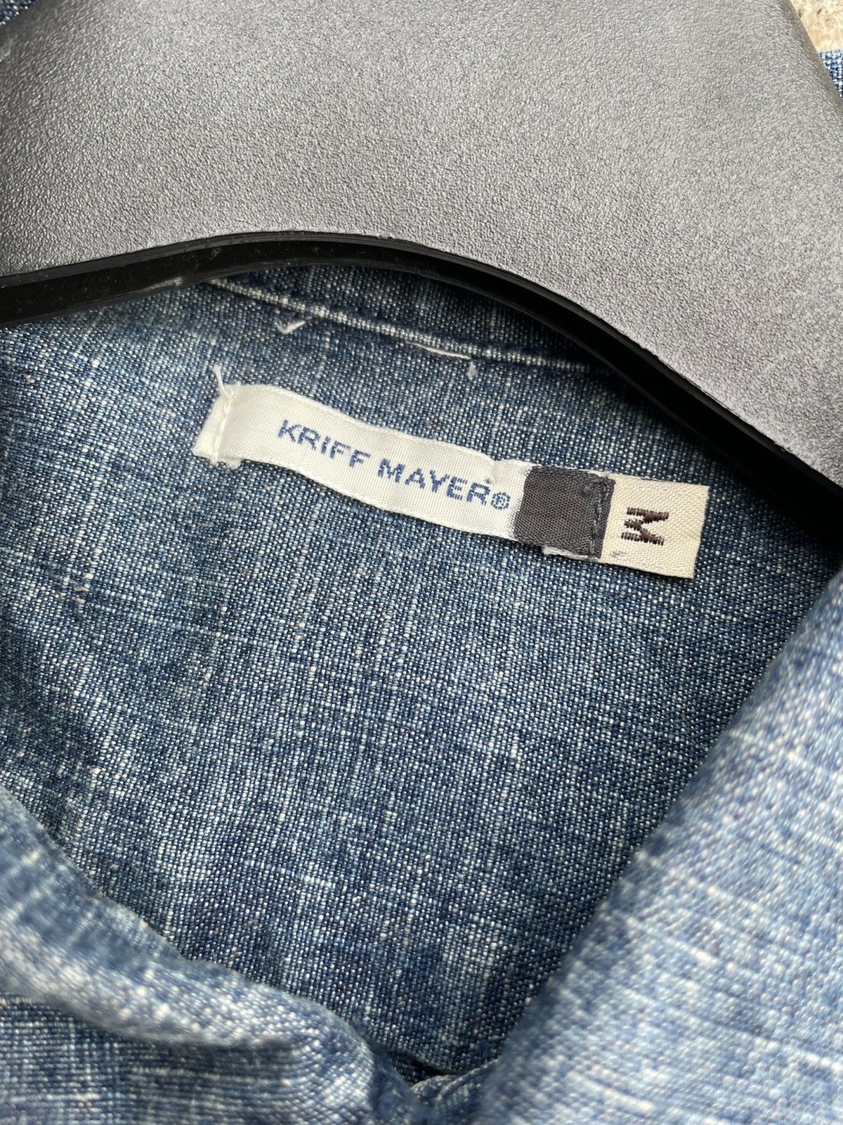 Japanese Brand Kriff Mayer Hawaiian Denim Shirt Size US M / EU 48-50 / 2 - 14 Thumbnail