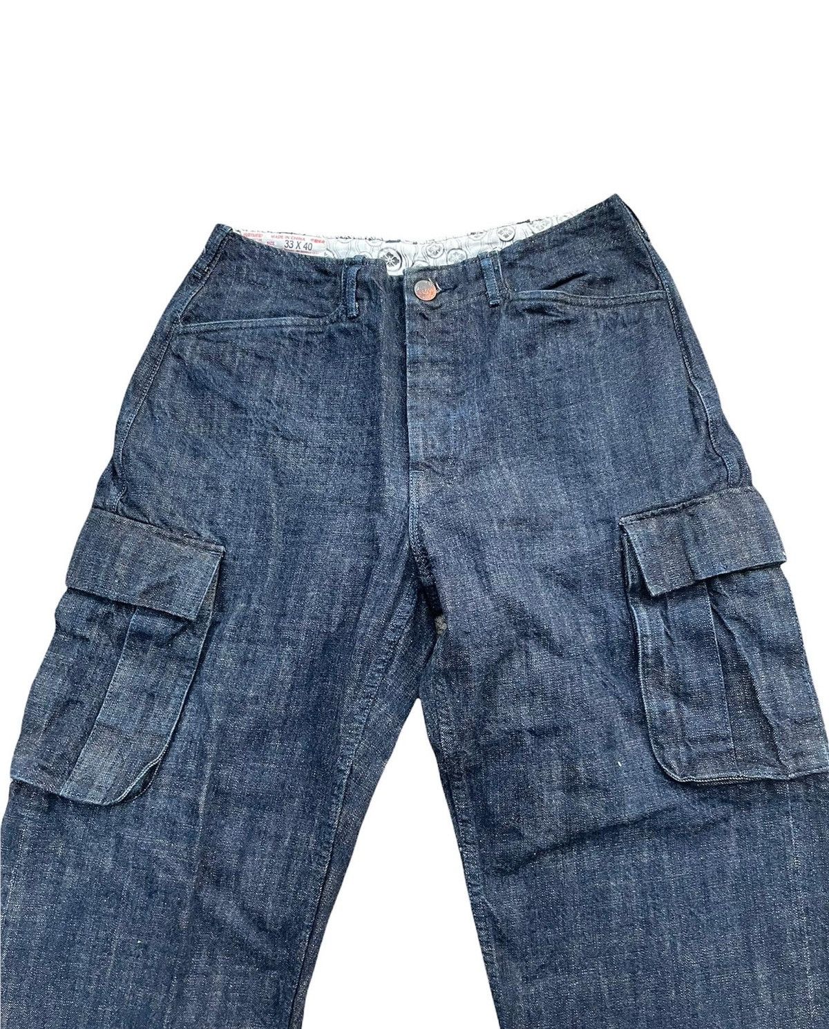 Evisu Rare EVISU Yamane Selvedge Cargo Denim Size US 32 / EU 48 - 3 Thumbnail